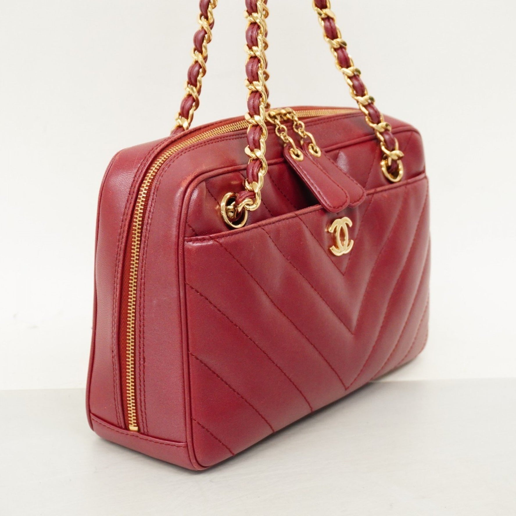 Chanel Shoulder Bag, V-Stitch Chain Lambskin