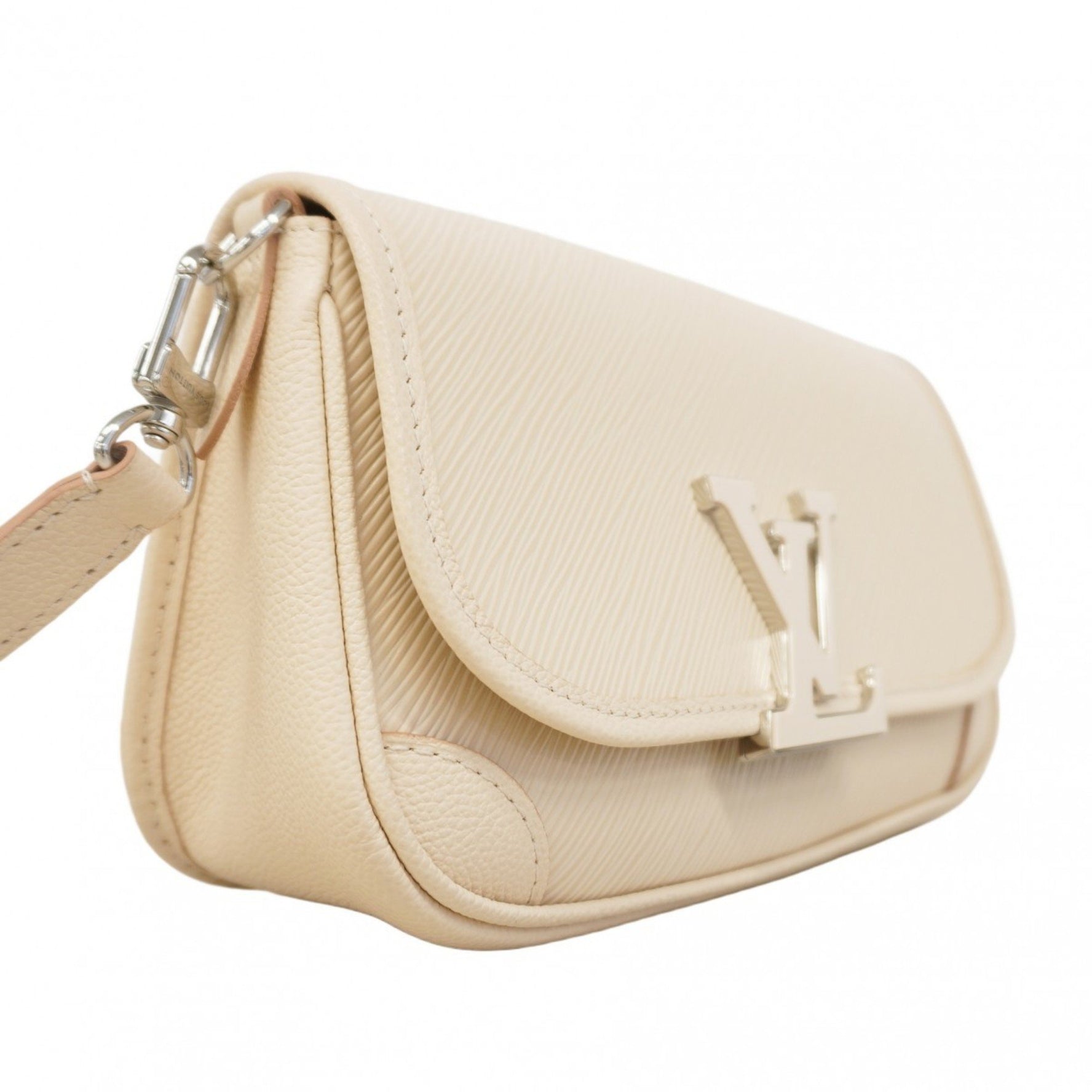 Louis Vuitton Epi Buschi Shoulder Bag M59457 Quartz White Women's