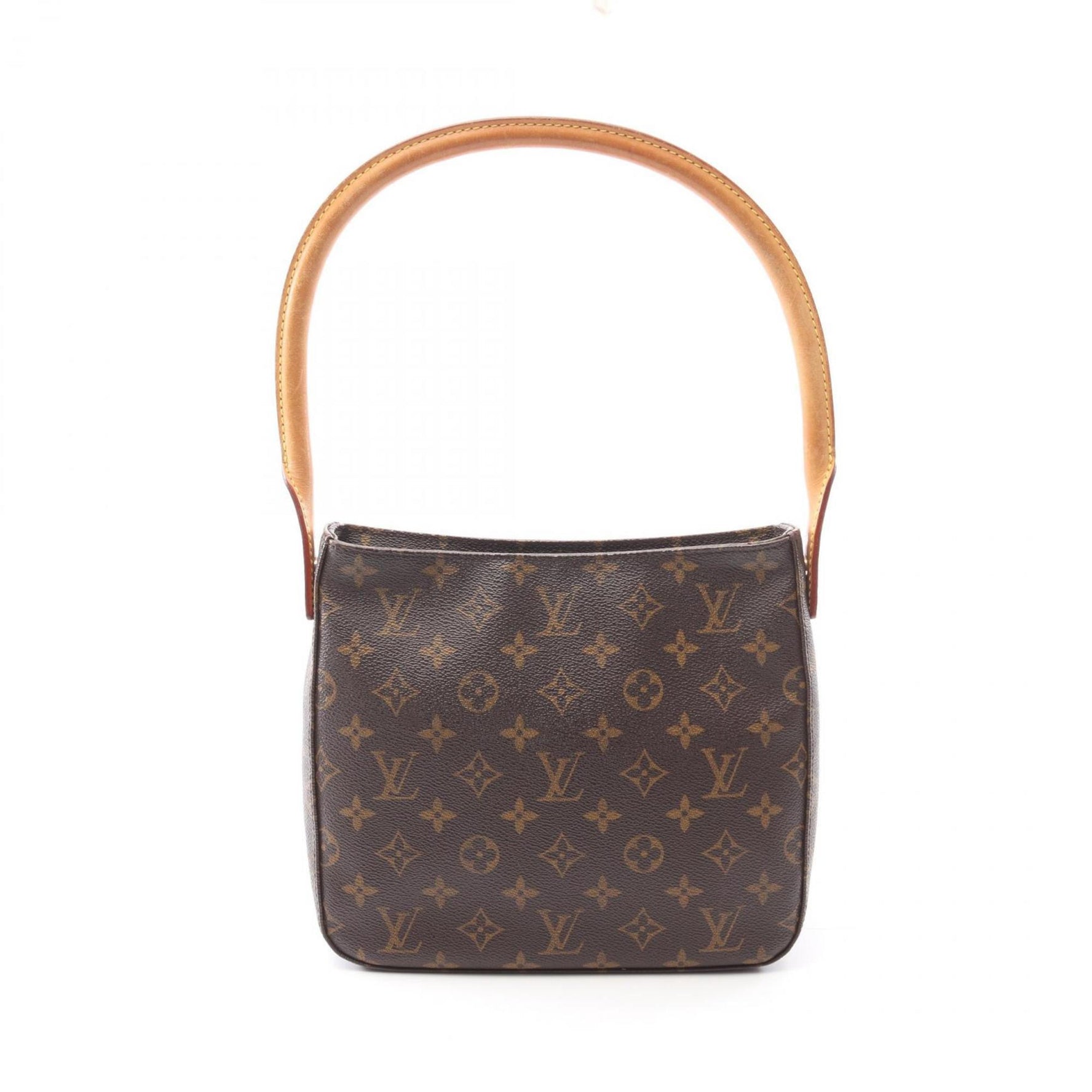Louis Vuitton Looping MM Shoulder Bag, Coated Canvas and Leather, Monogram, Brown