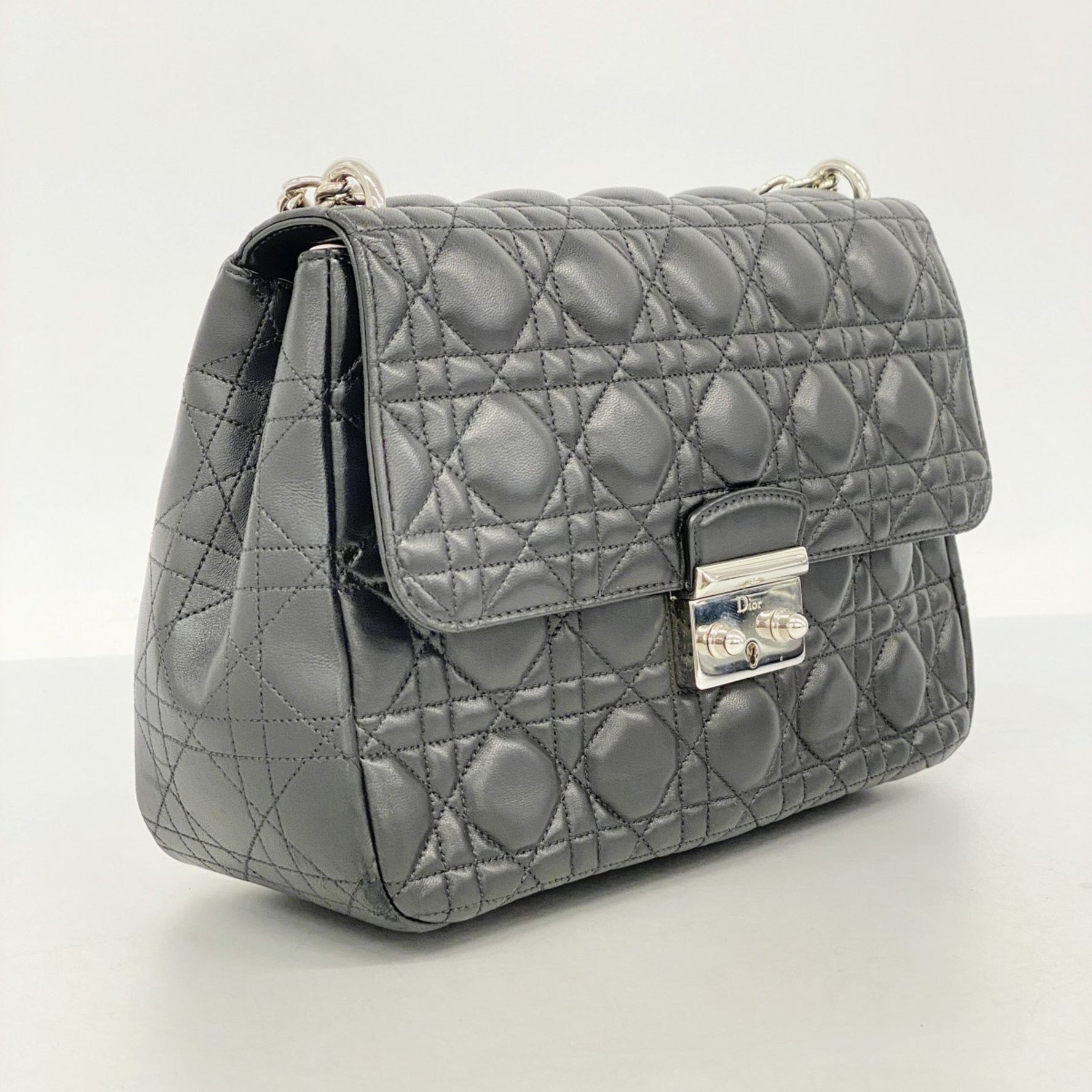 Christian Dior Cannage Miss Shoulder Bag in Leather