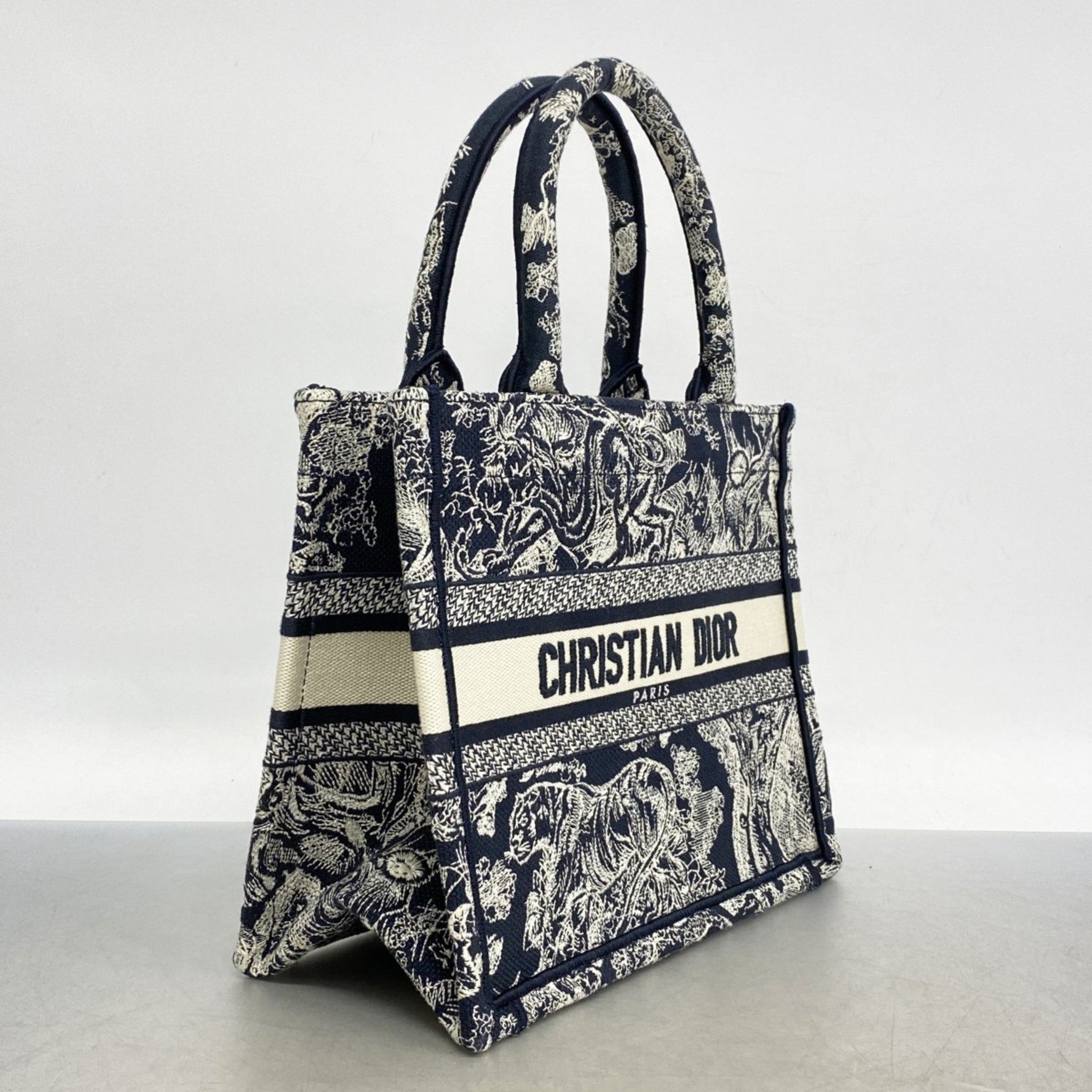 Christian Dior Book Tote Canvas Bag