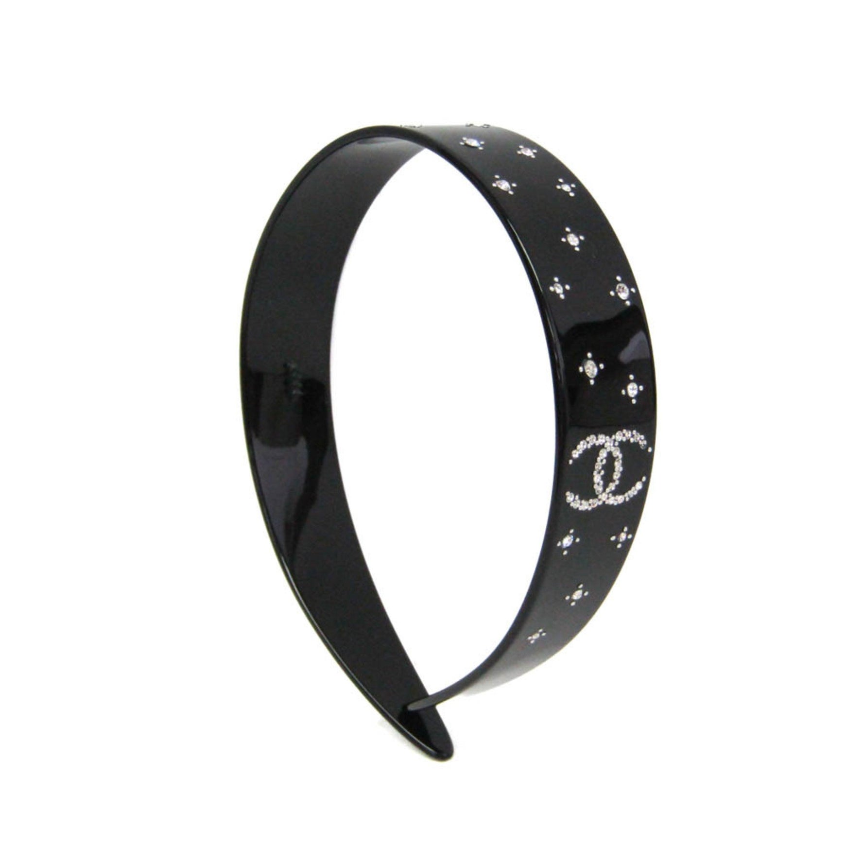 Chanel Coco Mark Rhinestone Plastic,Rhinestone Alice Band