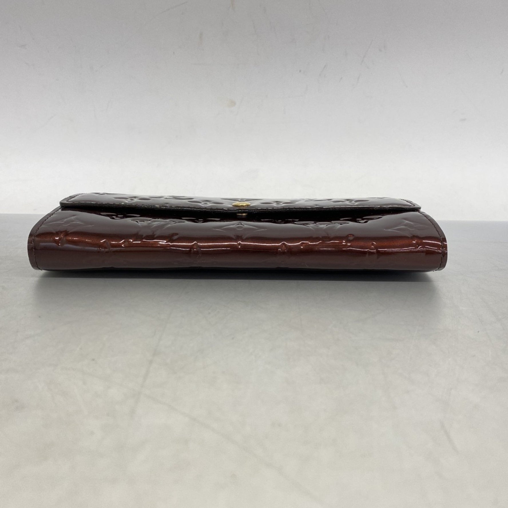 Louis Vuitton Vernis Portefeuille Sarah Long Wallet Amaranth