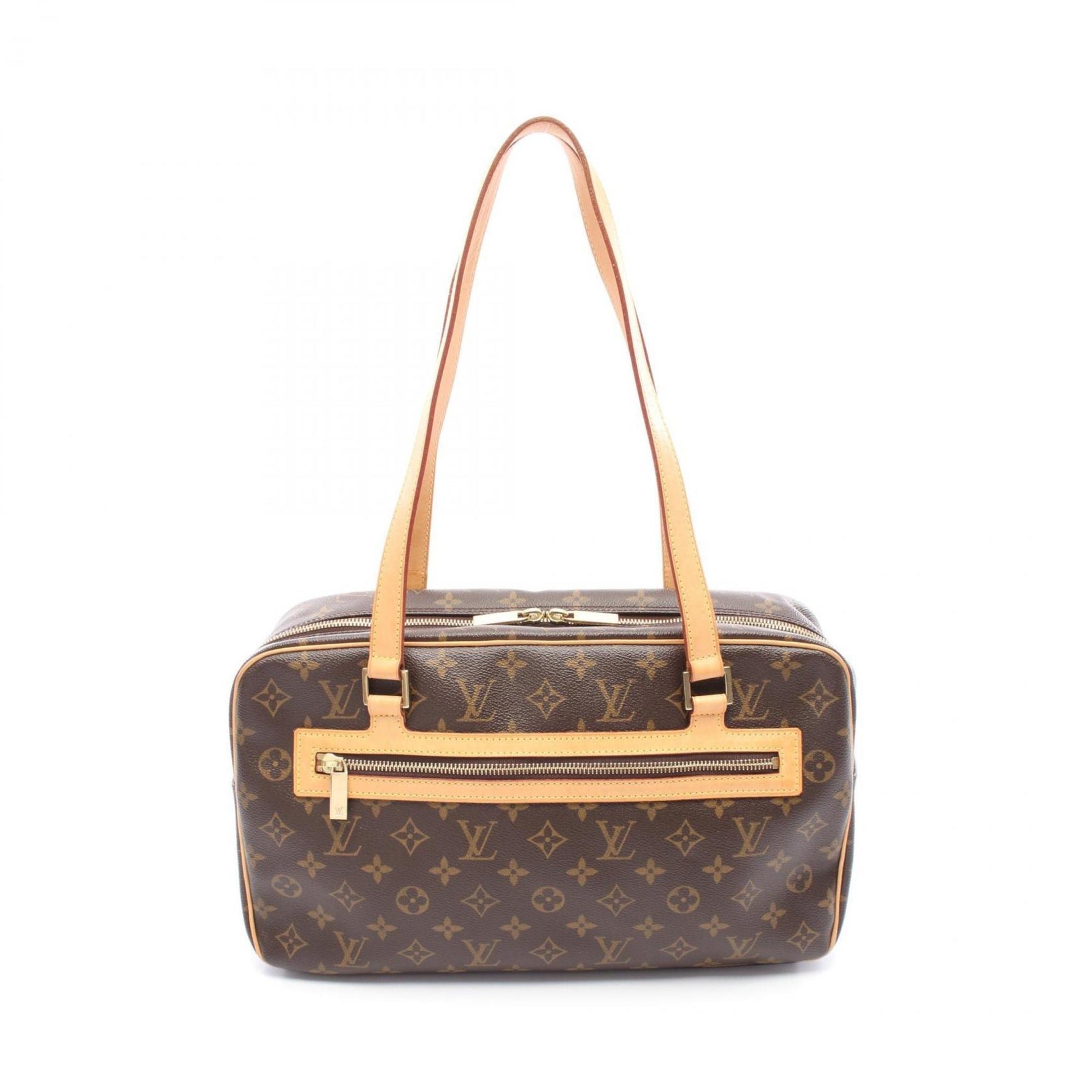 Louis Vuitton Cite GM Monogram Shoulder Bag Coated Canvas Leather