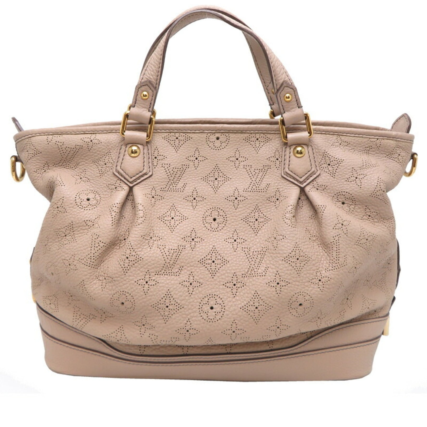 Louis Vuitton Stella PM Handbag Monogram Mahina Sable Beige