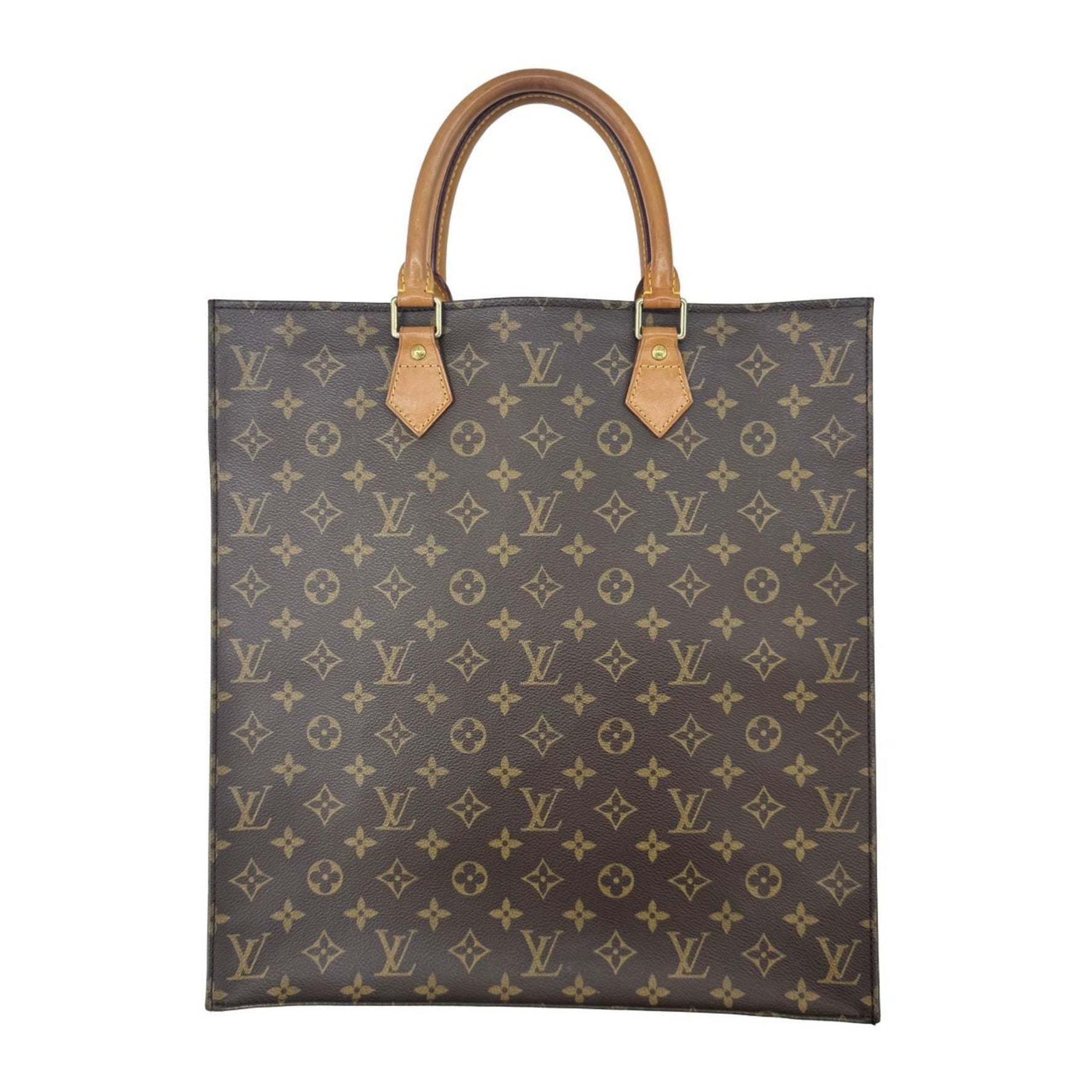 Louis Vuitton Monogram Sac Plat Tote Bag Handbag