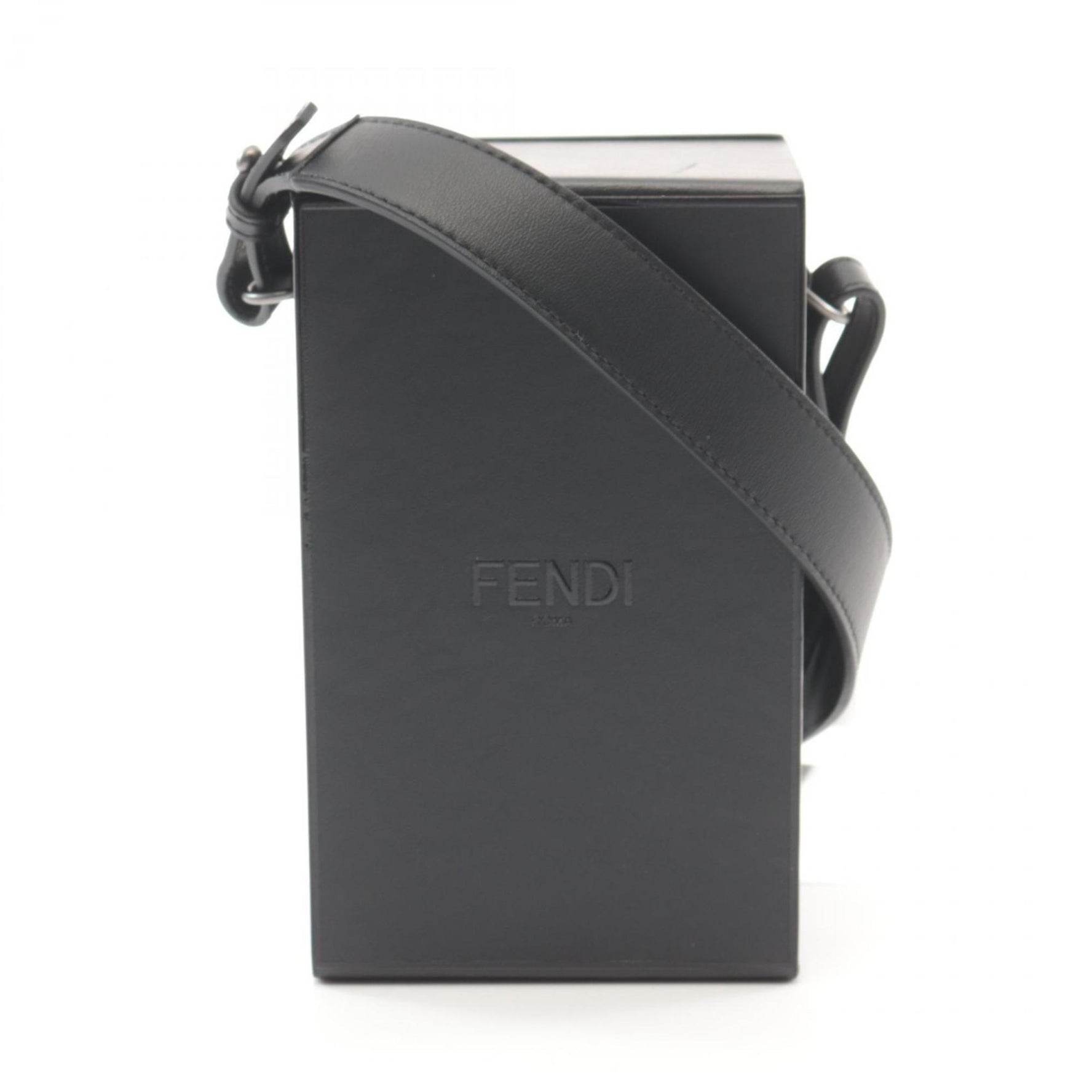 FENDI Box Shoulder Bag Leather