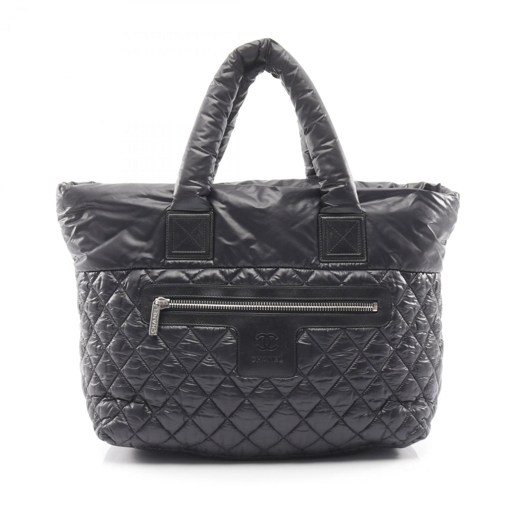 CHANEL Coco Cocoon MM Tote Bag, Nylon and Leather