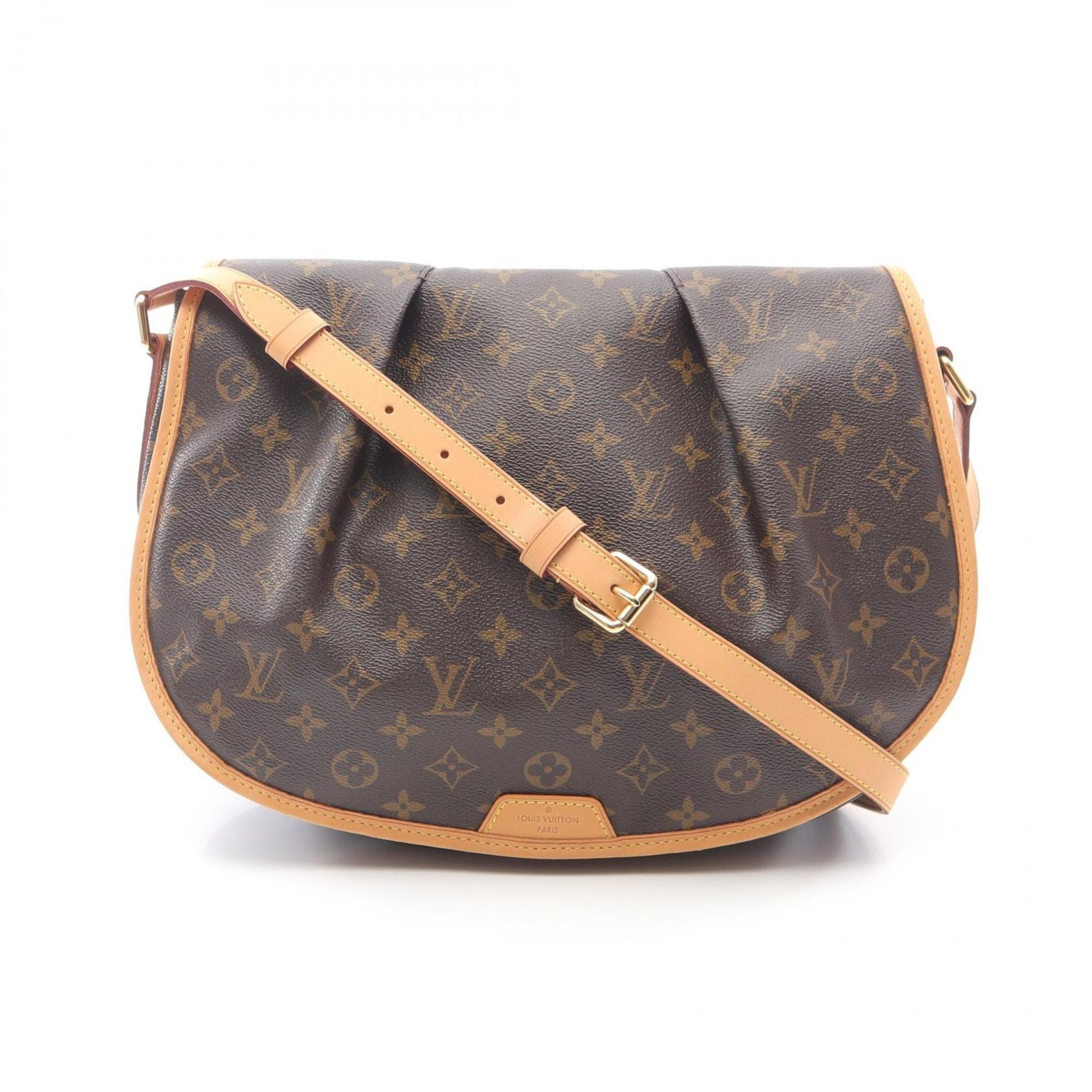 Louis Vuitton Ménilmontant MM Shoulder Bag, Coated Canvas and Leather, Monogram