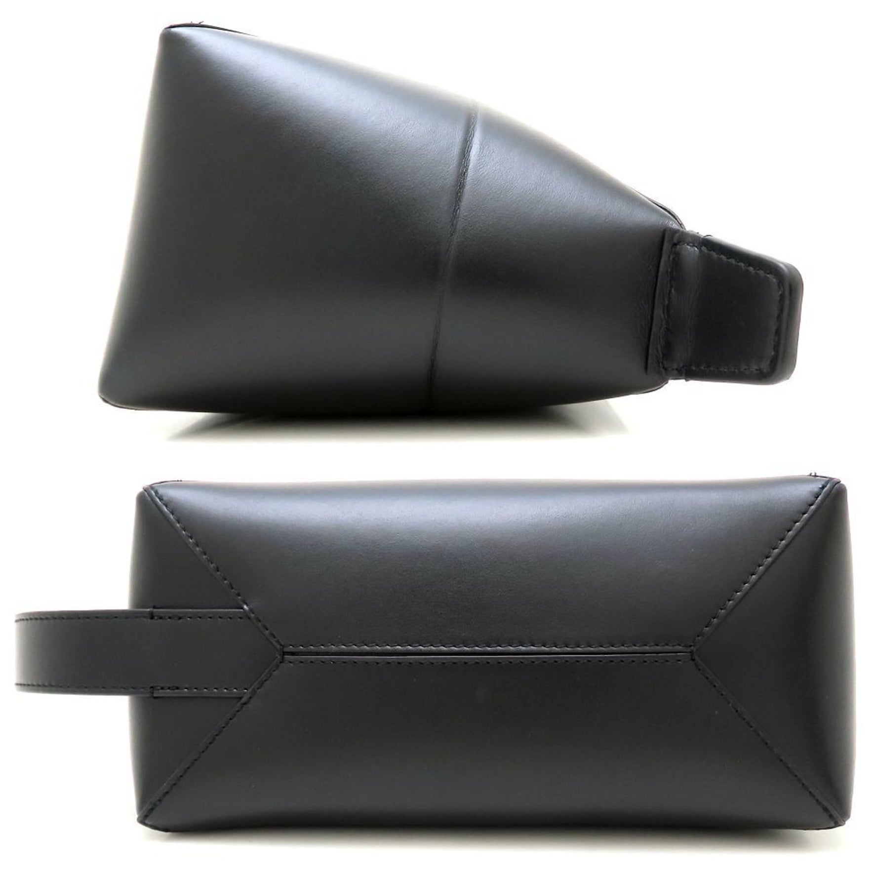 LOEWE Puzzlefold Wash Bag Leather Clutch Bag