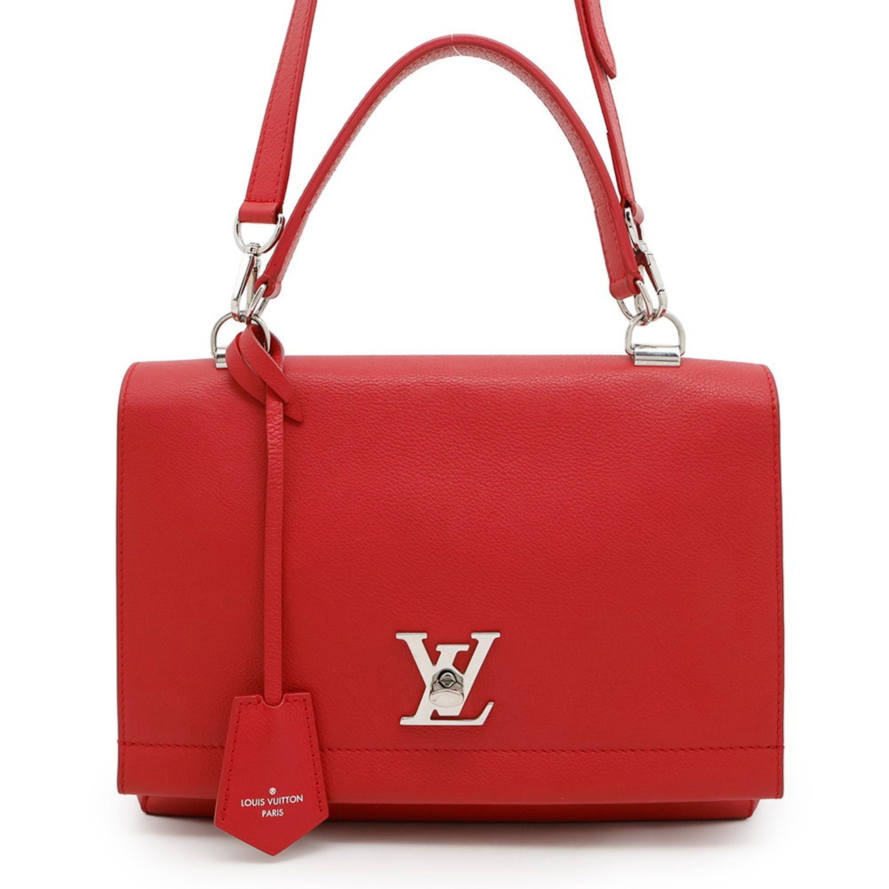 Louis Vuitton Calfskin Handbag Lockme Cartable Bag
