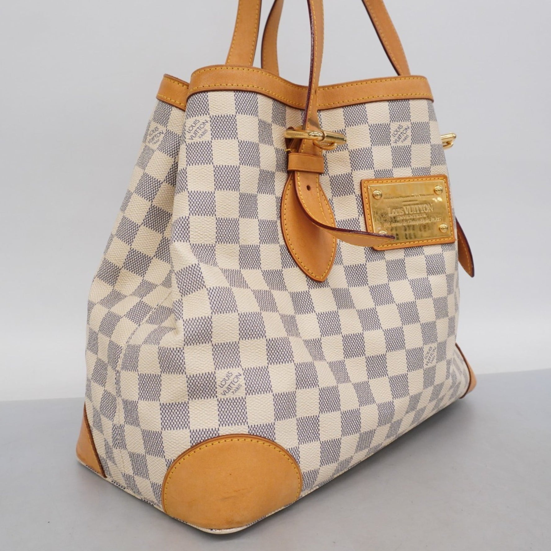 Louis Vuitton Damier Azur Hampstead MM Tote Bag
