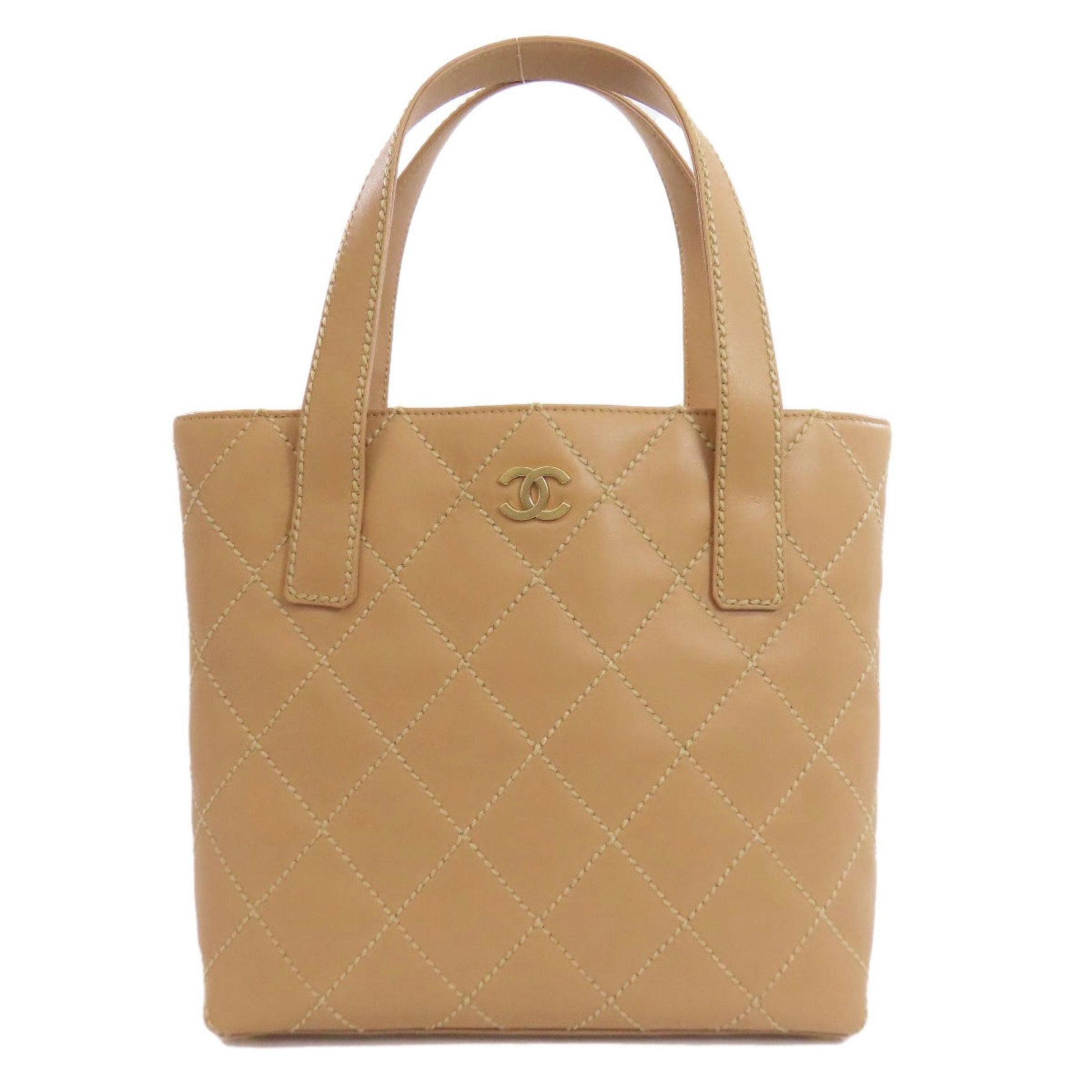 Chanel Wild Stitch Gold Hardware Handbag Calfskin