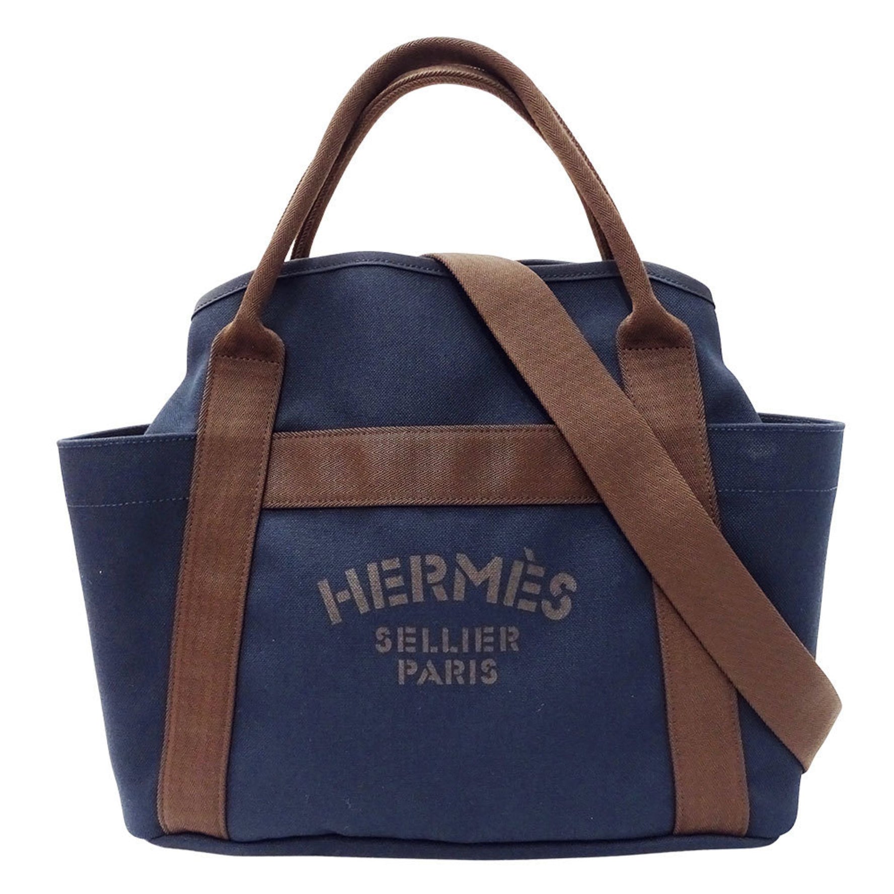 Hermes Hermès canvas handbag/shoulder bag in the Sac de Pansage Groom with a bag-in-bag. A stamp (manufactured 2017).