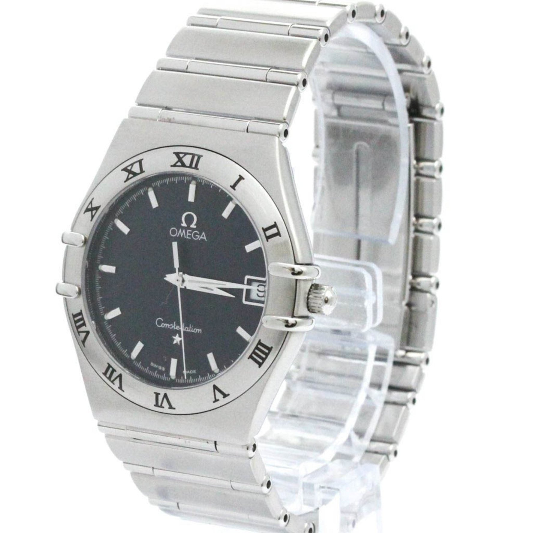 Polished OMEGA Constellation Stainless Steel Quartz Mens Watch 1512.40