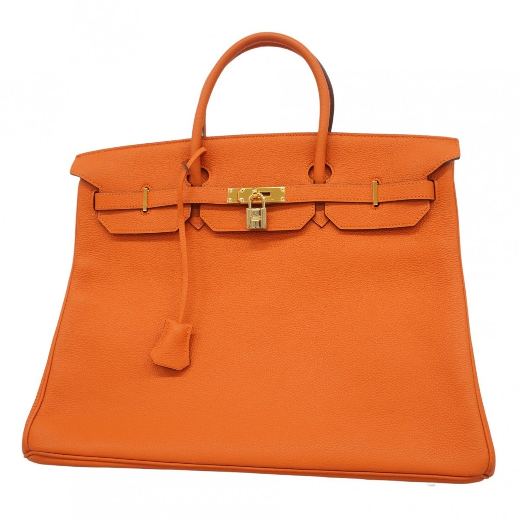 Hermes Hermès Birkin 40 Togo Orange Handbag (H Stamp) Men's P1083034