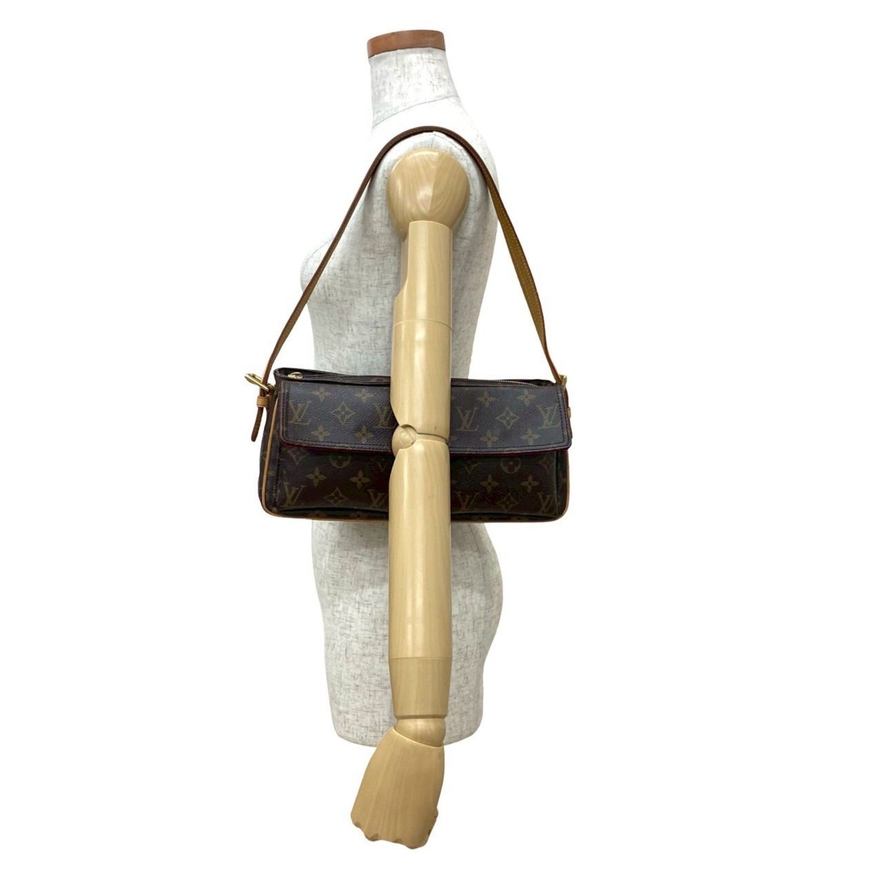 LOUIS VUITTON Viva Cite MM Monogram Leather Semi-One Shoulder Bag/Tote Bag