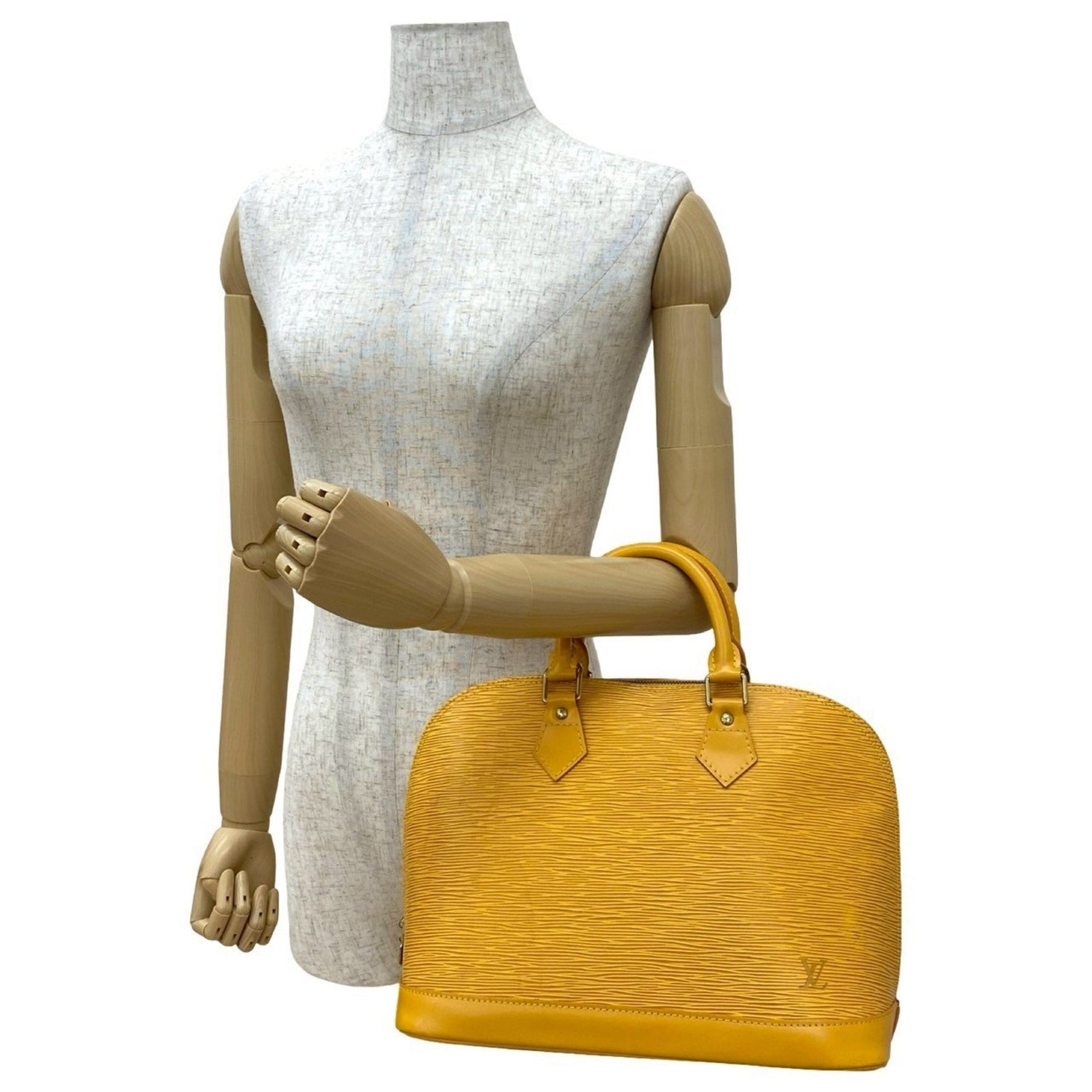 Louis Vuitton Alma Epi Leather Handbag/Boston Bag in Tassili (477-1)