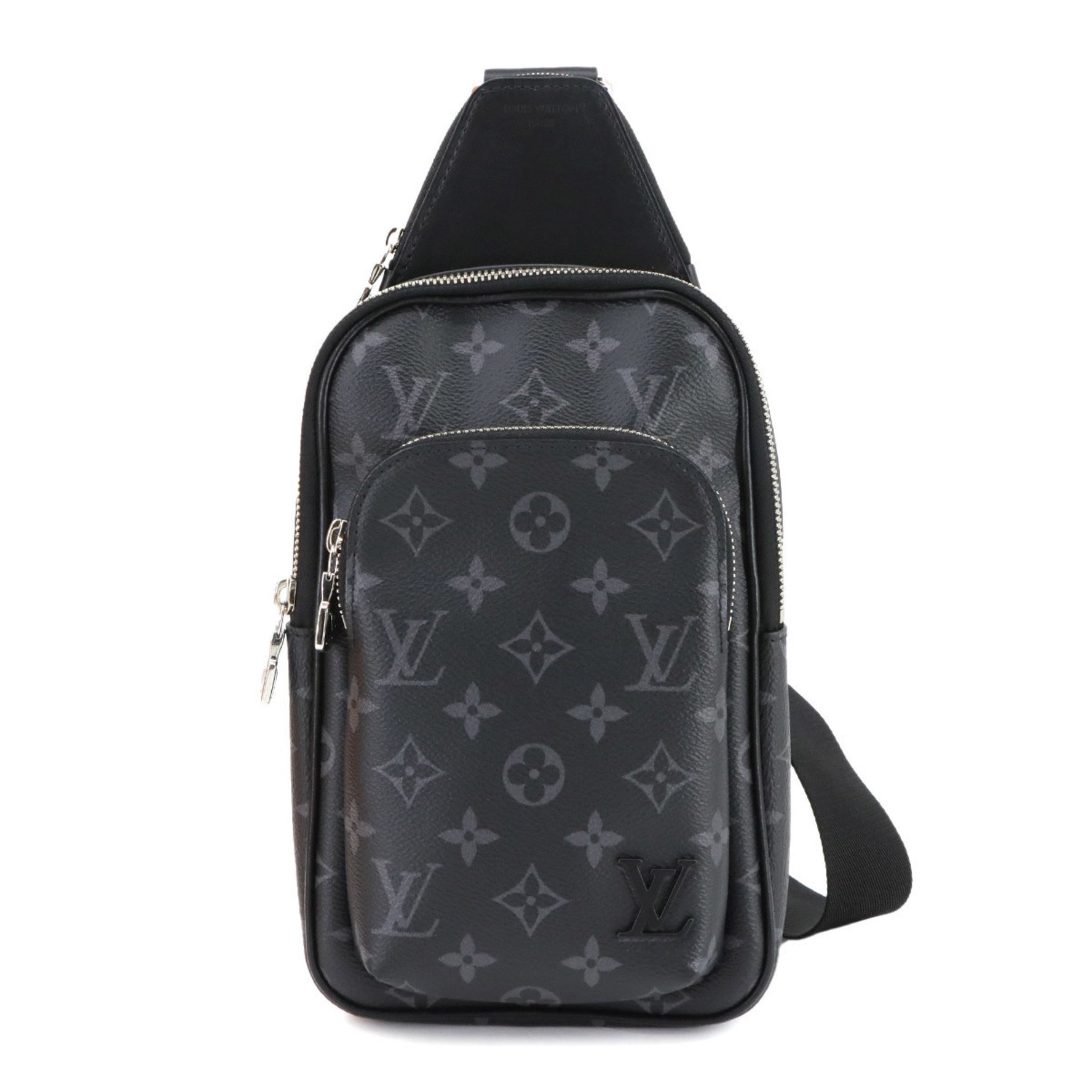 Louis Vuitton Monogram Eclipse Avenue Sling Bag, Black, RFID Bag