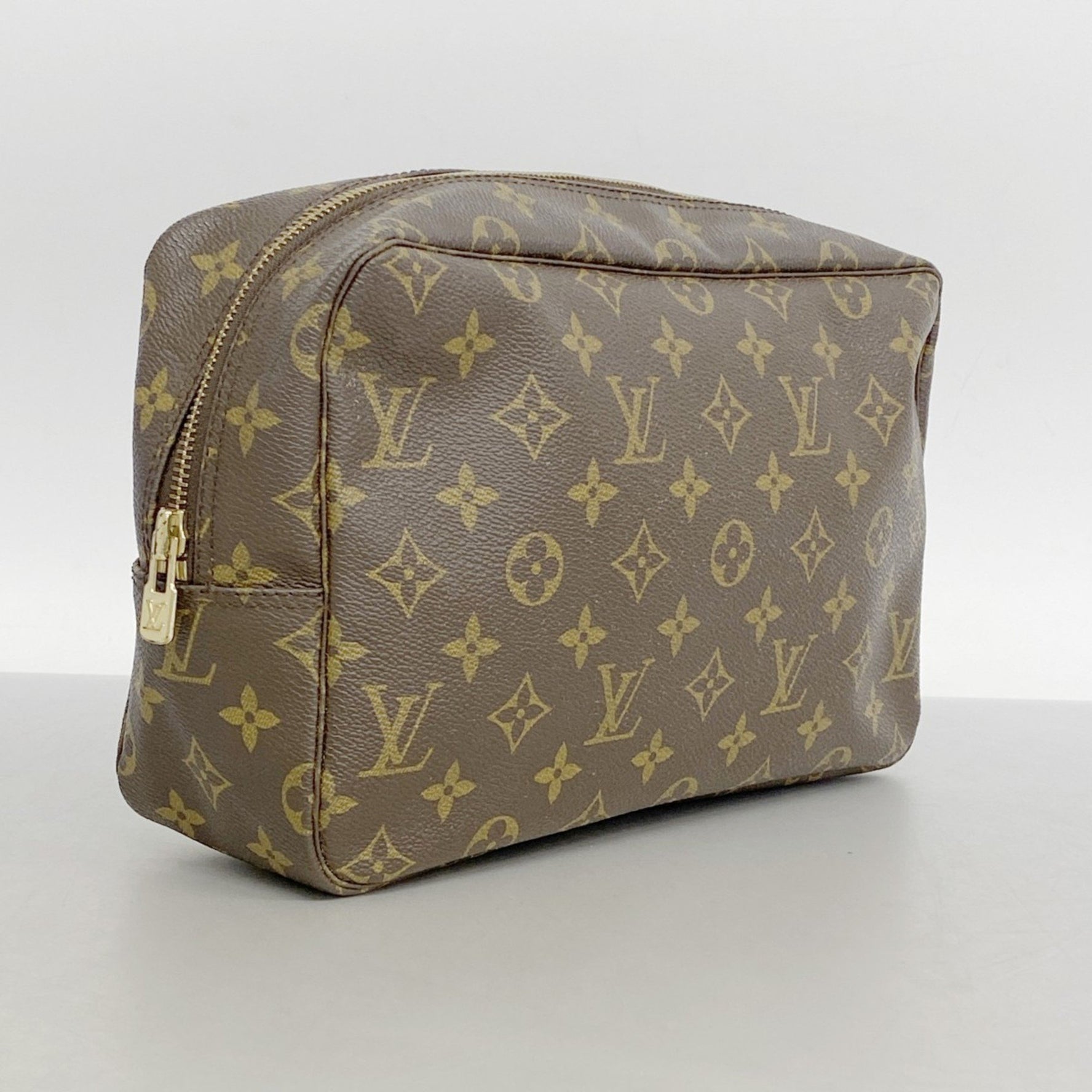 Louis Vuitton Monogram True Toilet Wallet 28 M47522 Brown Women's Pouch
