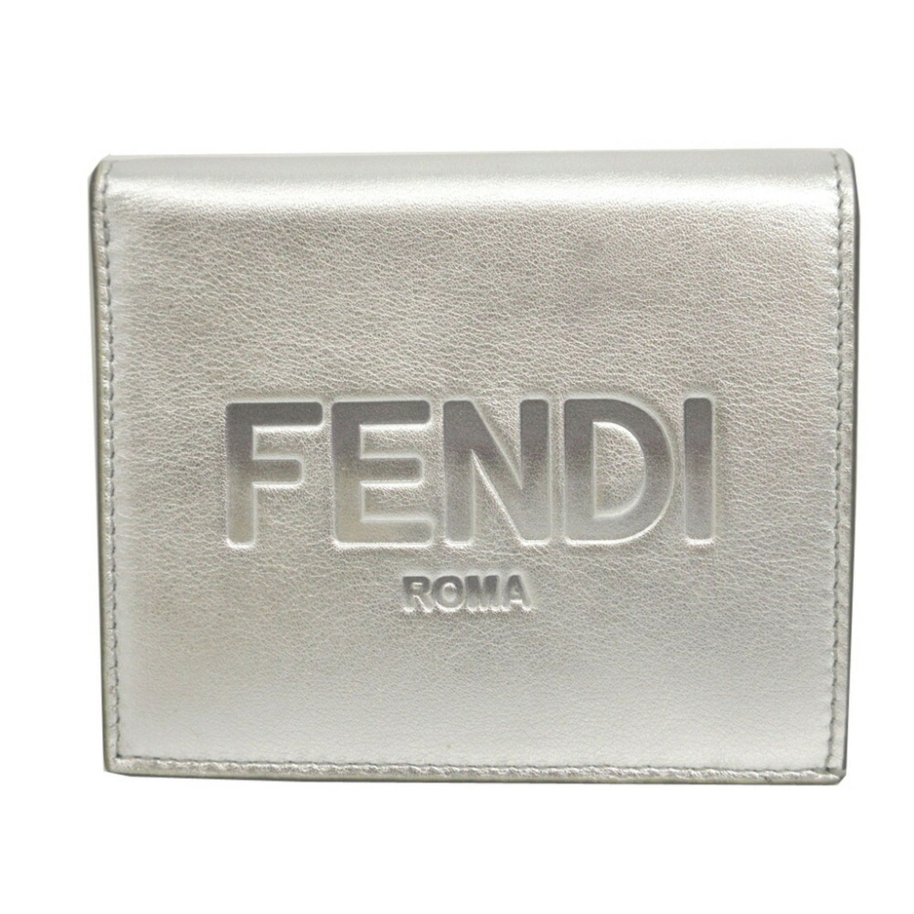 Fendi Compact Wallet Leather Bi-fold