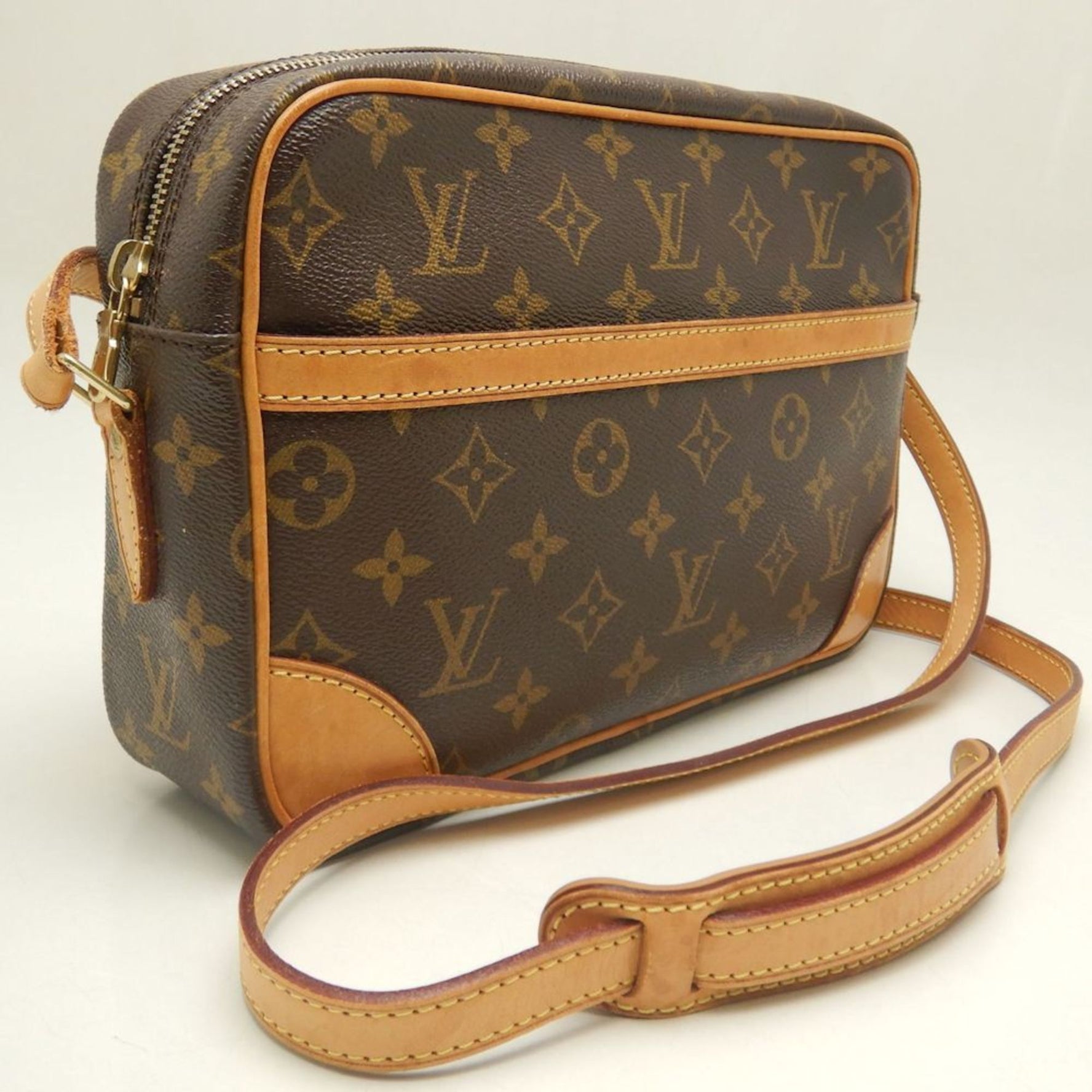 LOUIS VUITTON Louis Vuitton Monogram Trocadero PM M51274 Shoulder Bag Brown