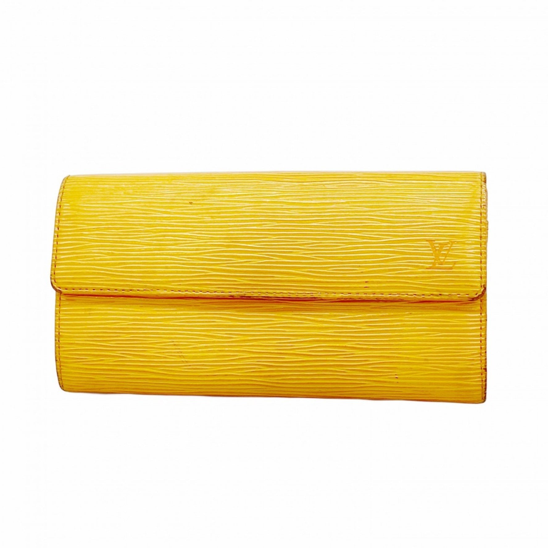 Louis Vuitton Epi Leather Long Wallet Porte Monnaie Credit