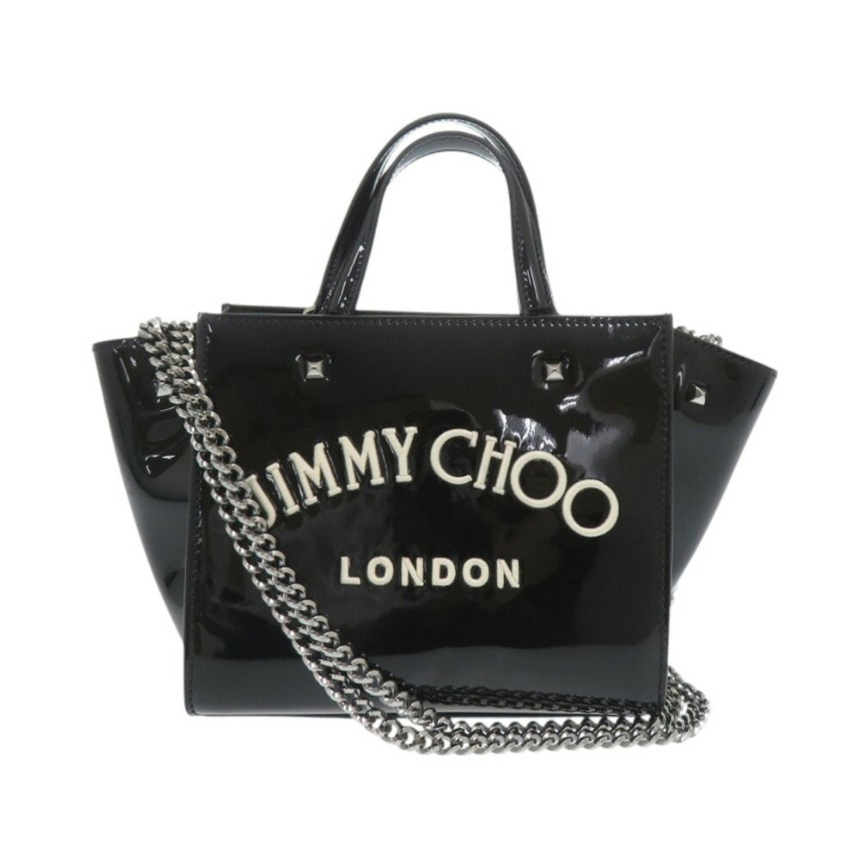 Jimmy Choo VARENNE Small Enamel Handbag 1699