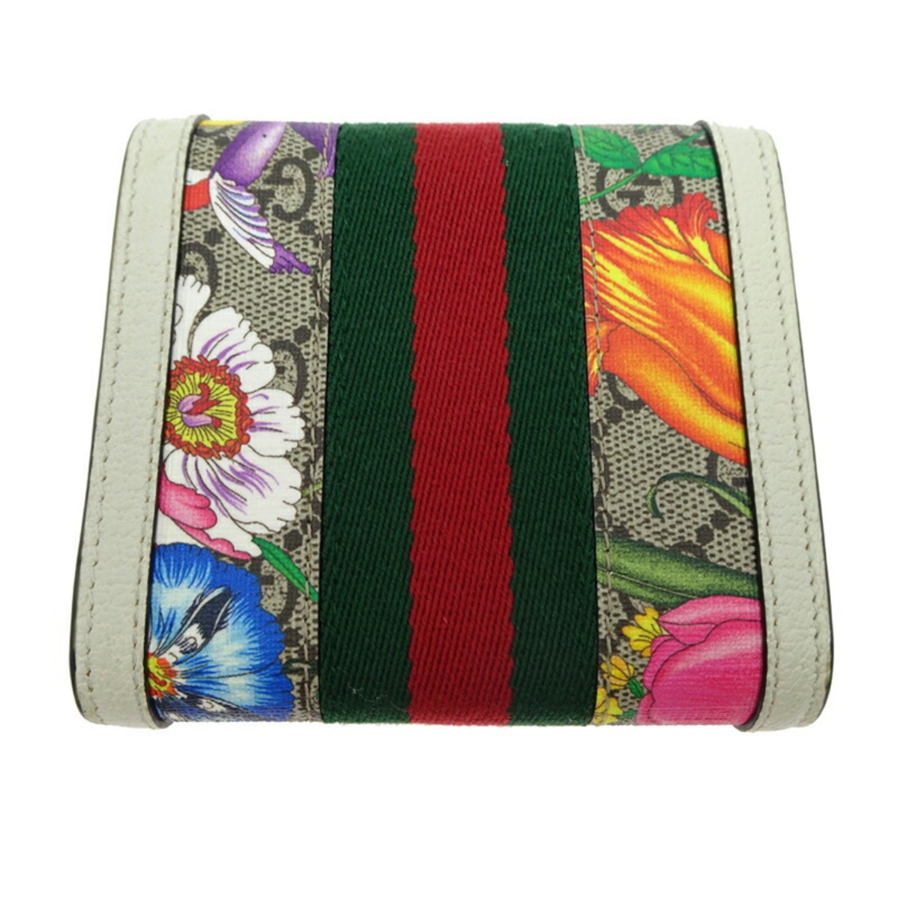 Gucci GG Flora Compact Wallet Bifold Supreme