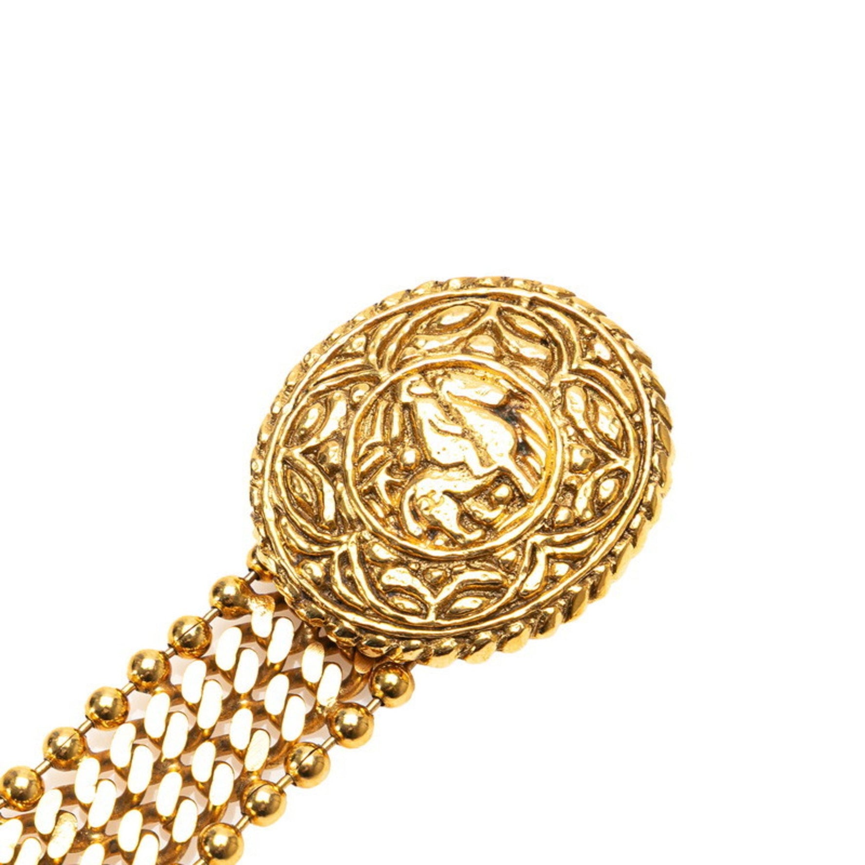 CHANEL Riding Horse Motif Belt, Plated