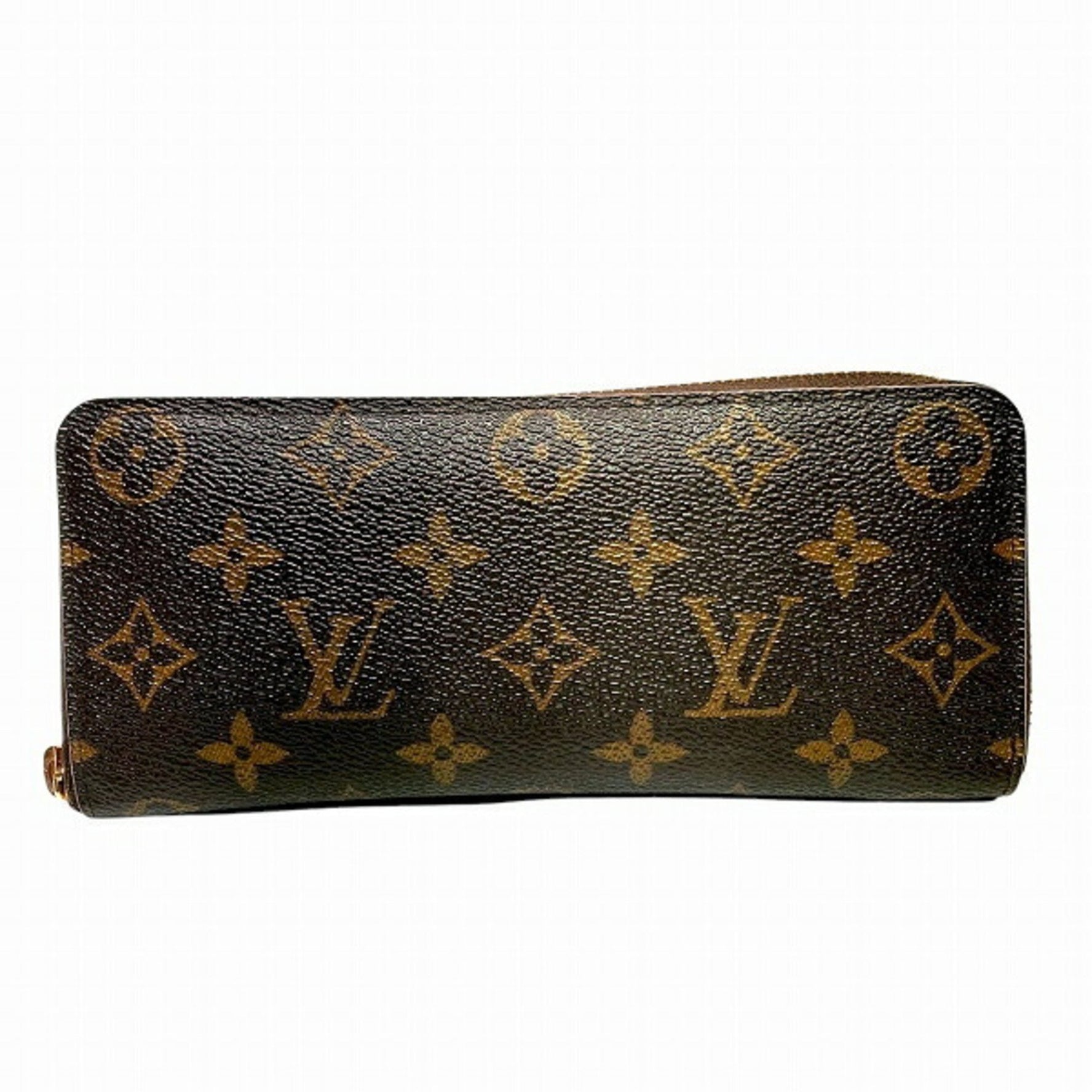 Louis Vuitton Monogram Portefeuille Clemence Flower Charm Long Wallet