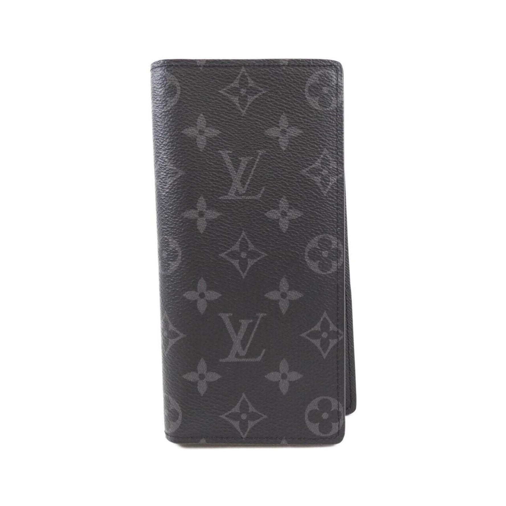 Louis Vuitton Monogram Eclipse Portefeuille Brazza Wallet