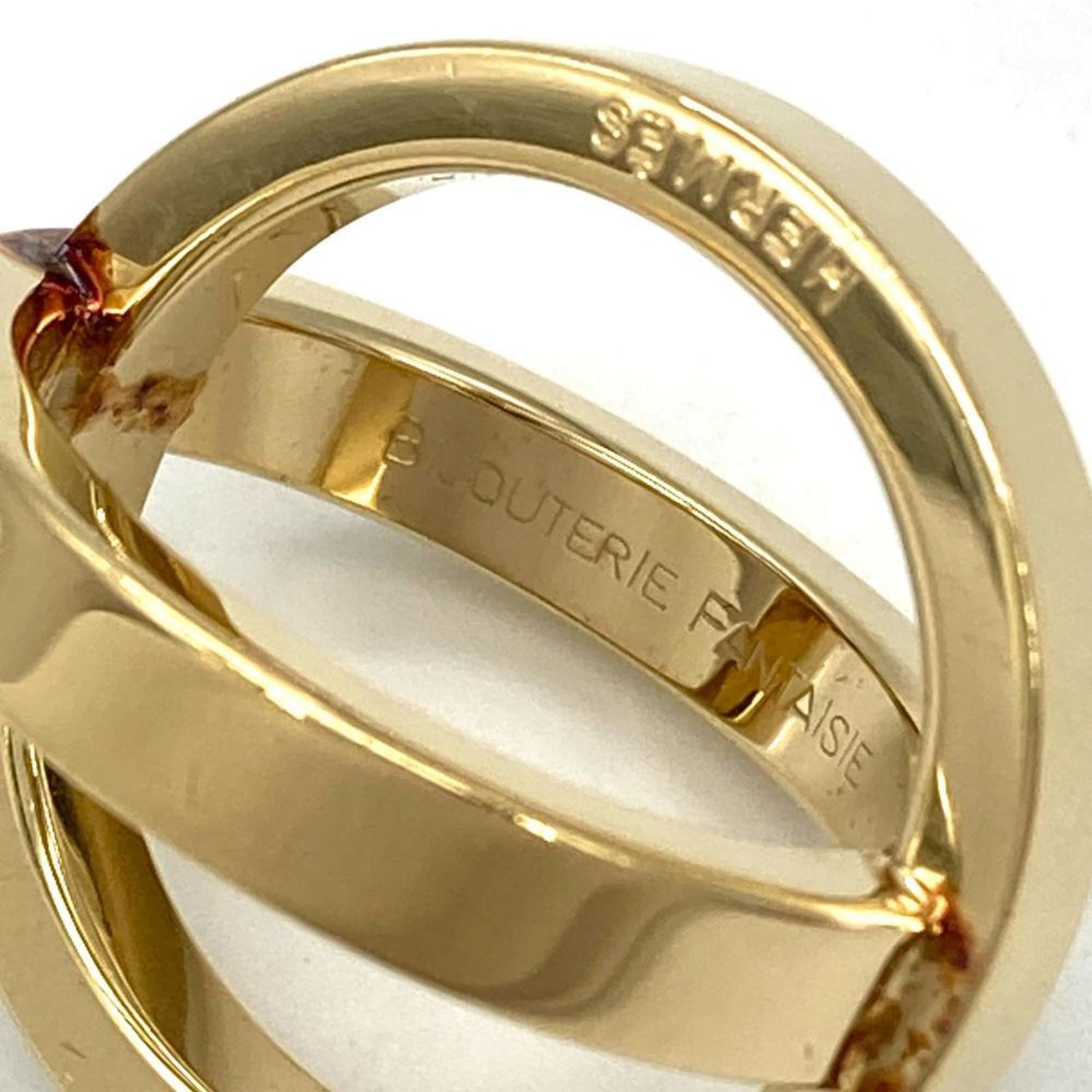 Hermes Cosmos scarf ring leather