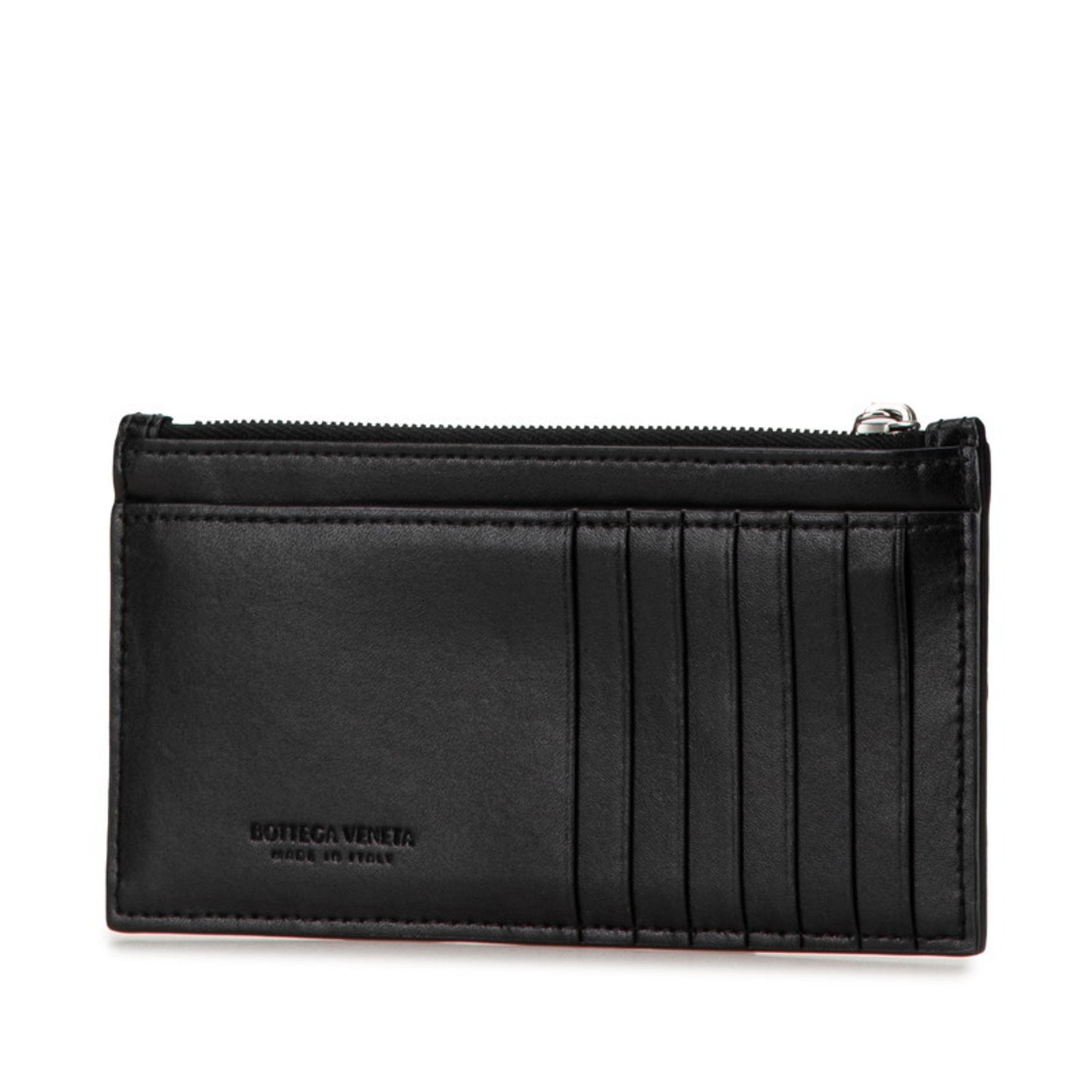 Bottega Veneta Intrecciato Card Case Coin Purse Leather BOTTEGAVENETA