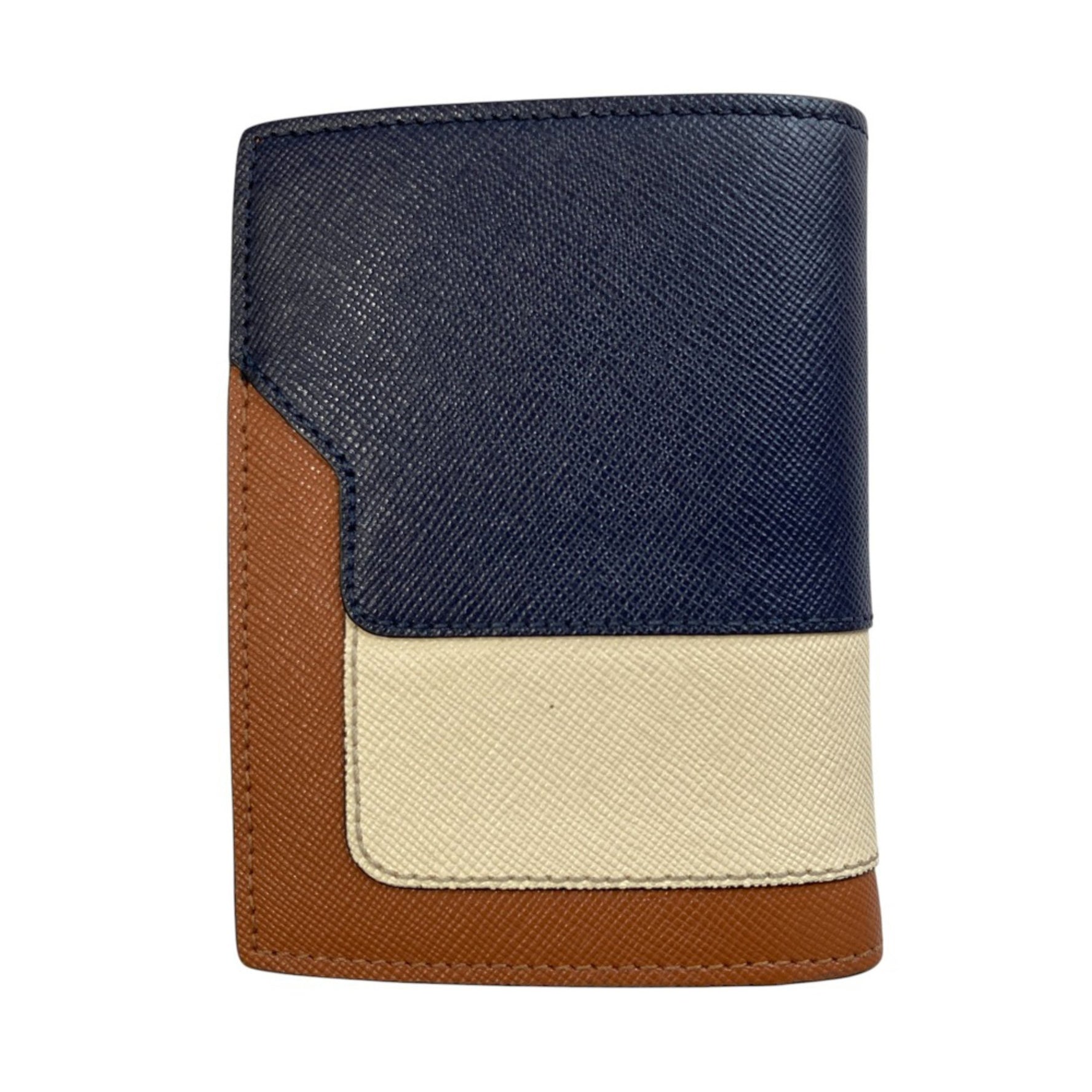 MARNI Saffiano Leather Color Block Bi-fold Wallet PFMOQ14U13 Multicolor Men's Women's