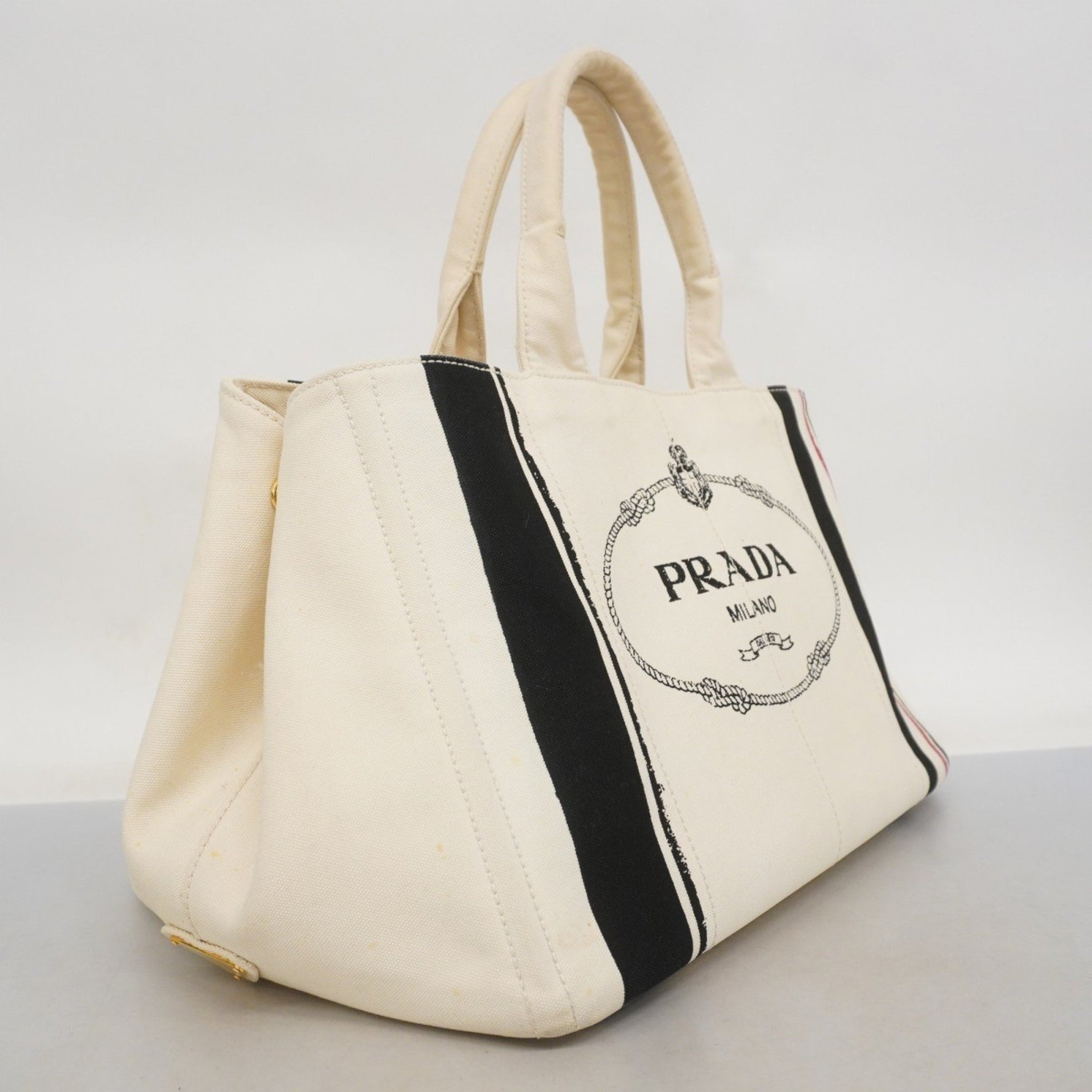 Prada Canapa Canvas Tote Bag
