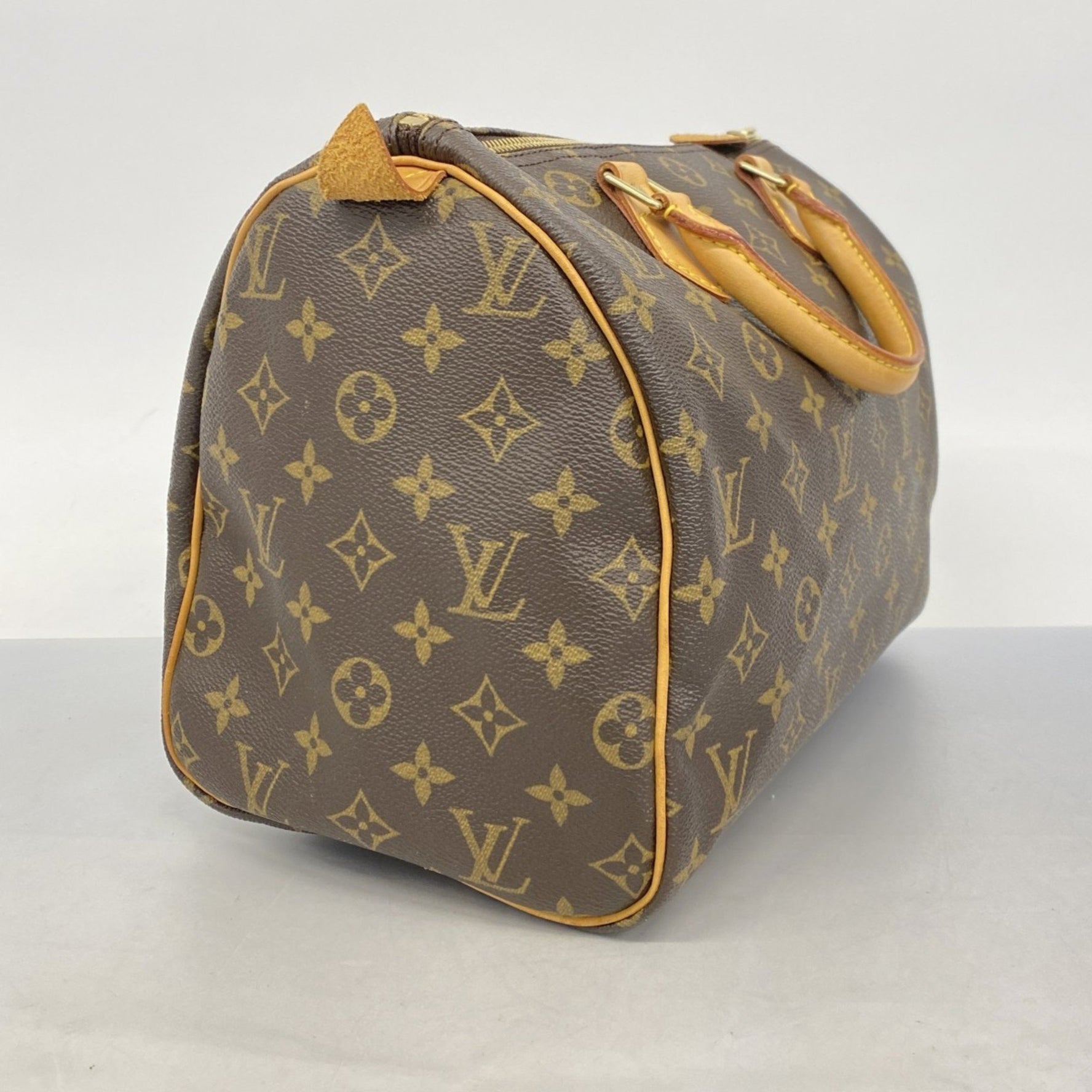 Louis Vuitton Monogram Speedy 30 Handbag M41108 Brown Women's