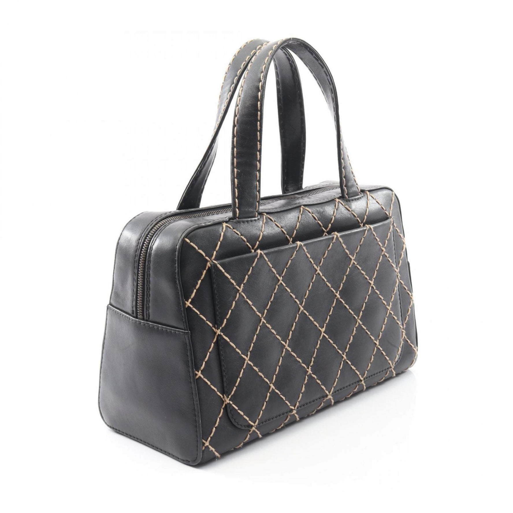 CHANEL Wild Stitch Handbag, Leather