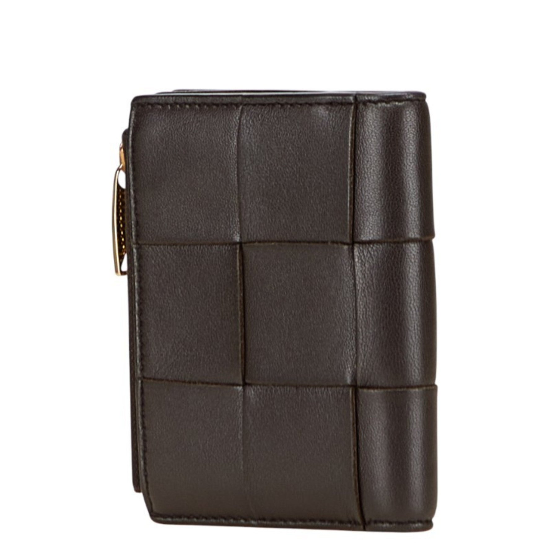Bottega Veneta Maxi Intrecciato Cassette Bi-fold Wallet in Leather
