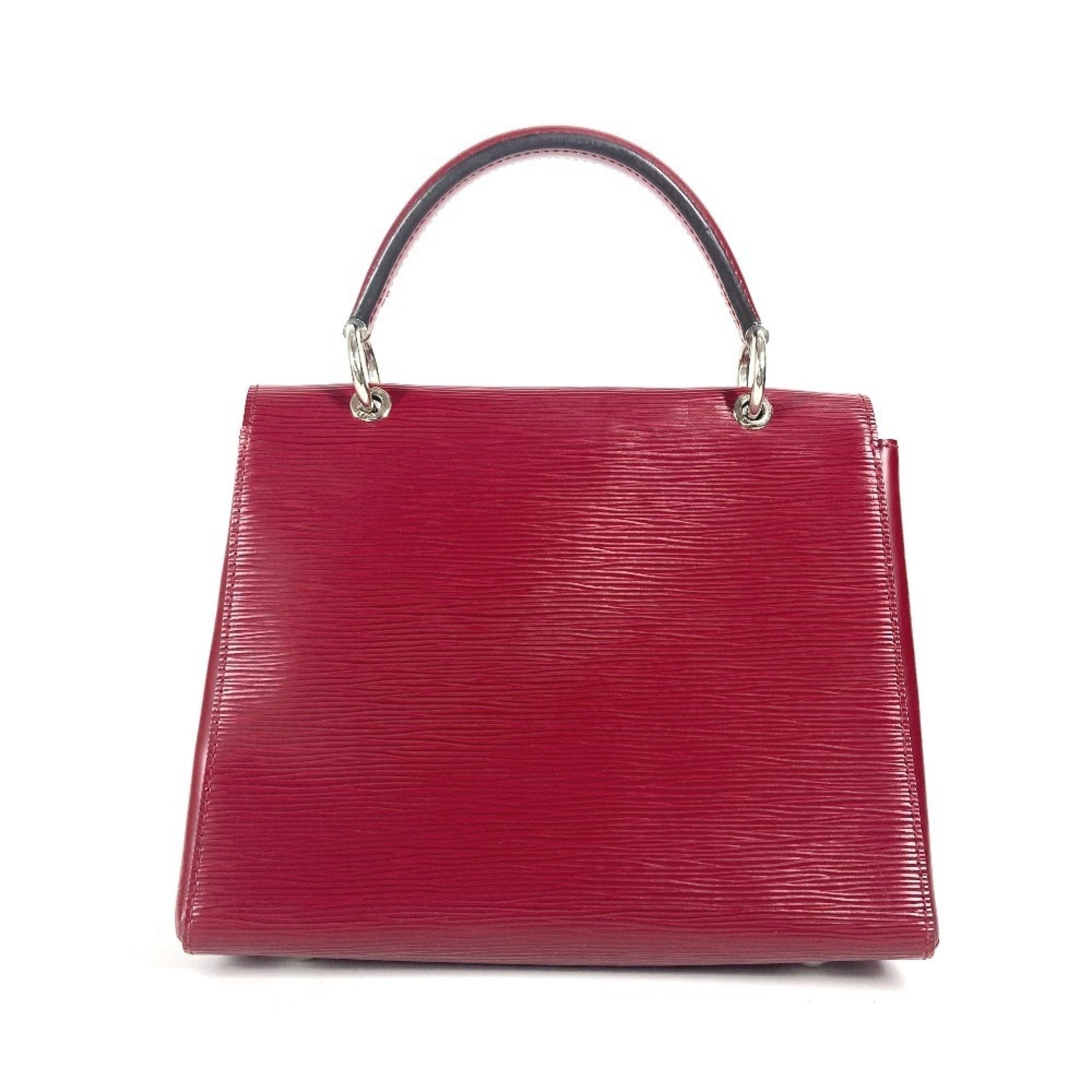 Louis Vuitton Epi Grenelle PM Flap Bag Tote Handbag Leather Red
