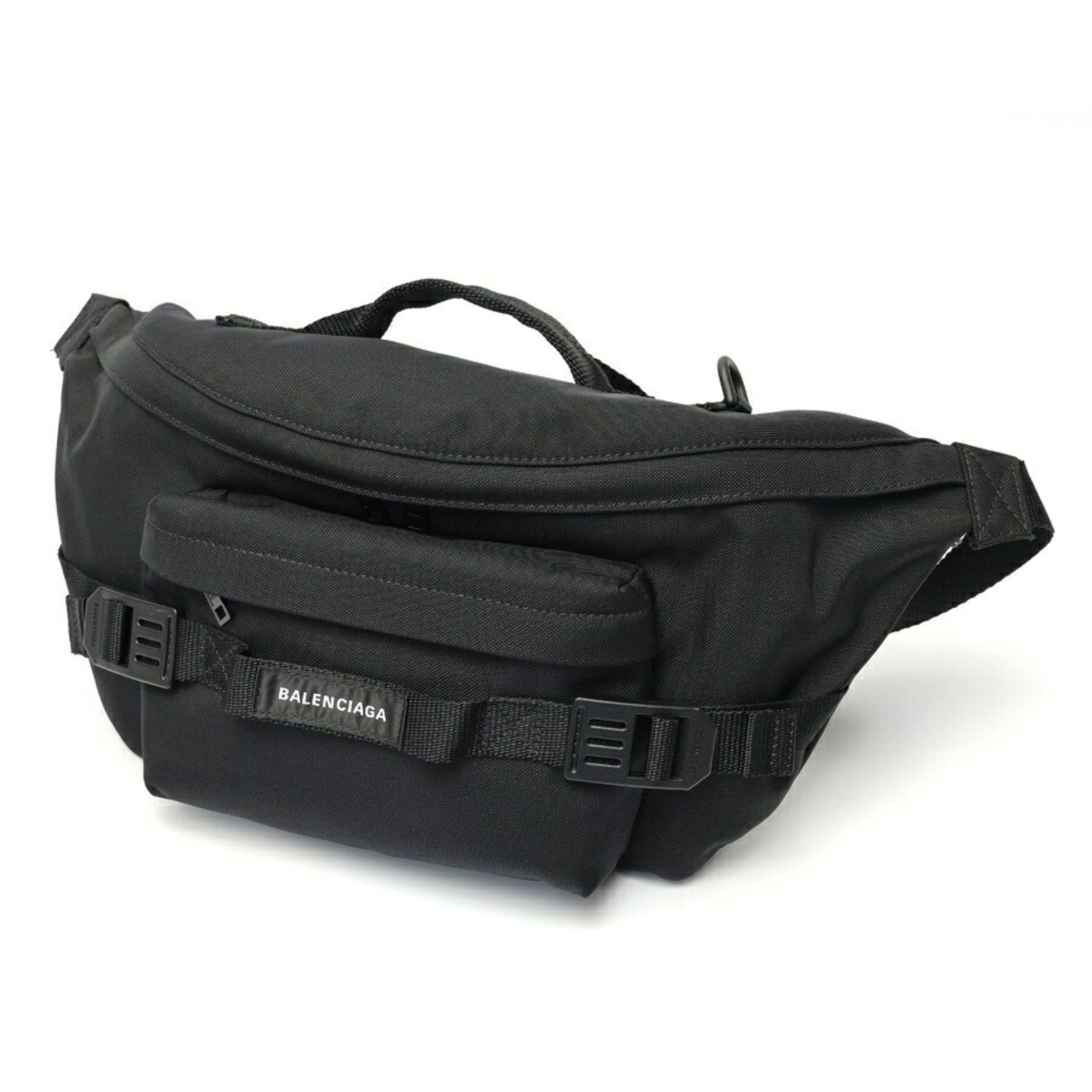 Balenciaga BALENCIAGA Army Large Body Bag Belt Black E-158703