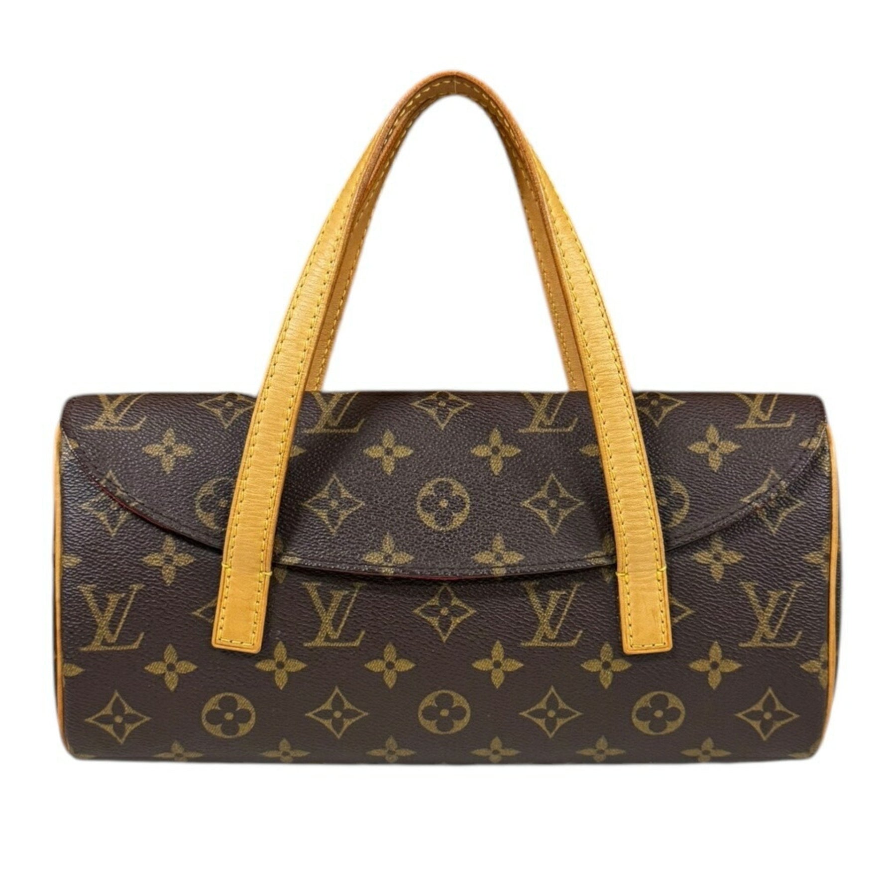 Louis Vuitton Sonatine Monogram Handbag Canvas M51902 Brown Women's LOUIS VUITTON