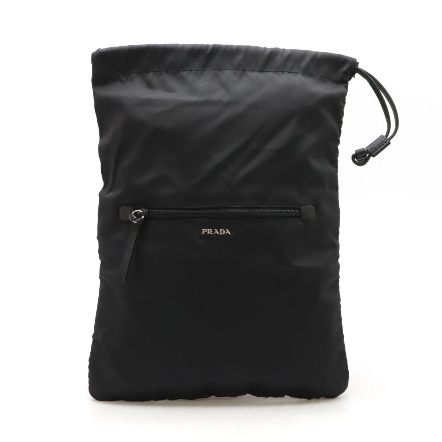 PRADA Prada Pouch Multi Nylon Leather NERO Black