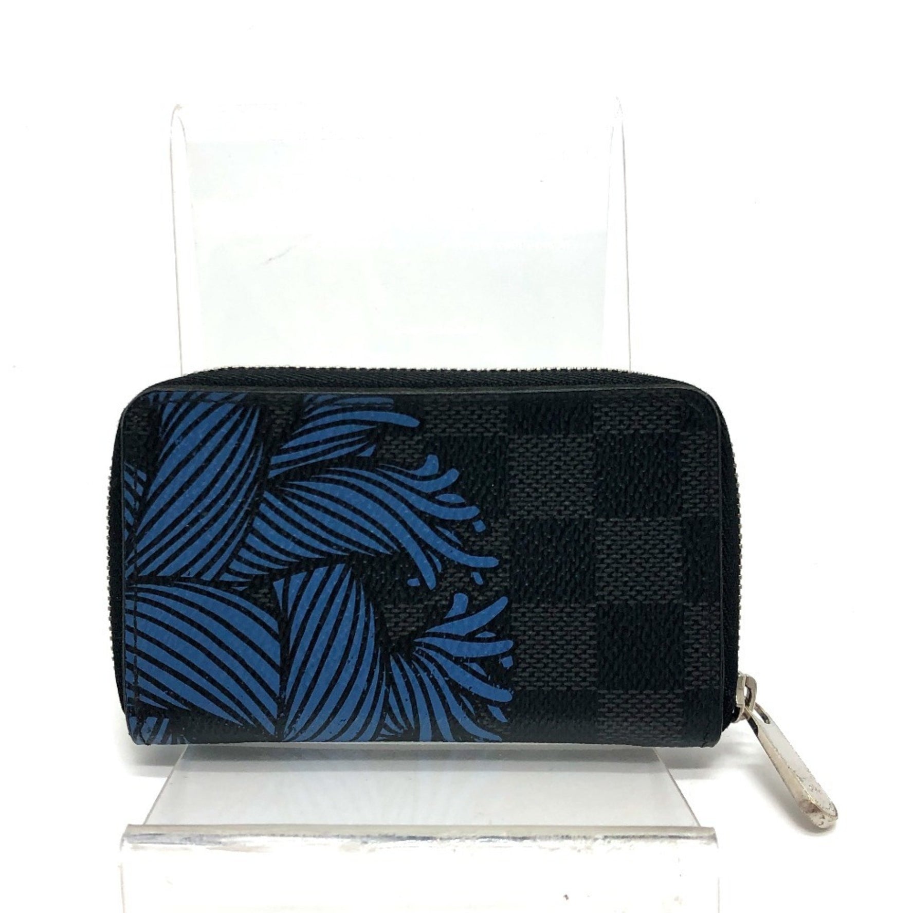 LOUIS VUITTON N41687 Damier Graphite Christopher Nemeth Zippy Coin Purse, Canvas, Men's, Black