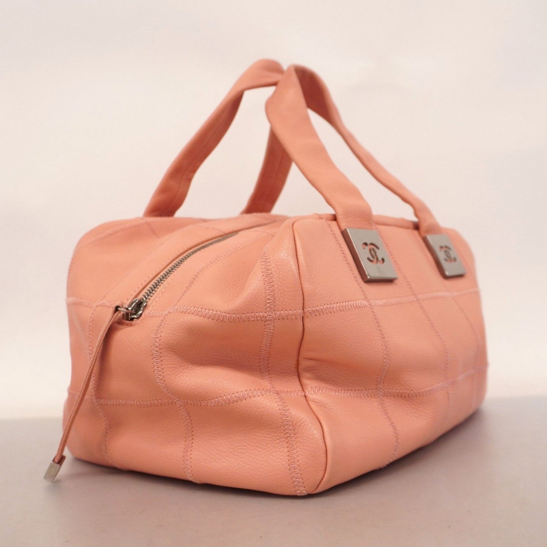 Chanel Chocobar Caviar Skin Pink Women's Handbag