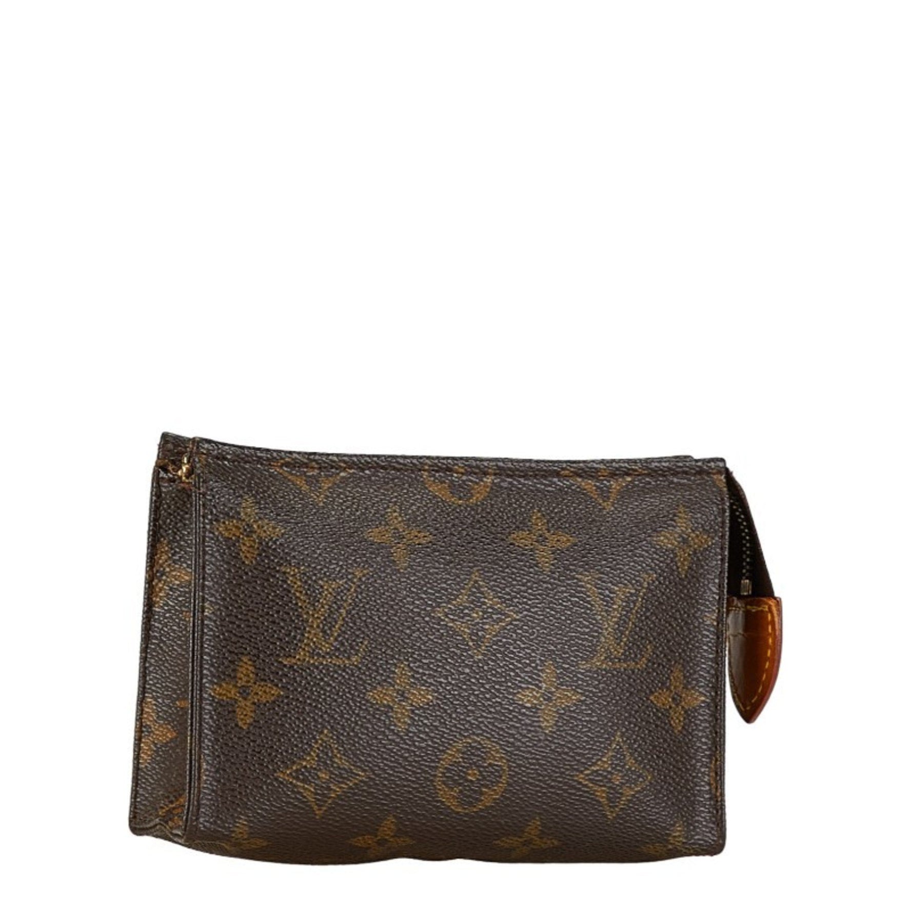 Louis Vuitton Monogram Pochette Toilette 15 Clutch Bag PVC Leather