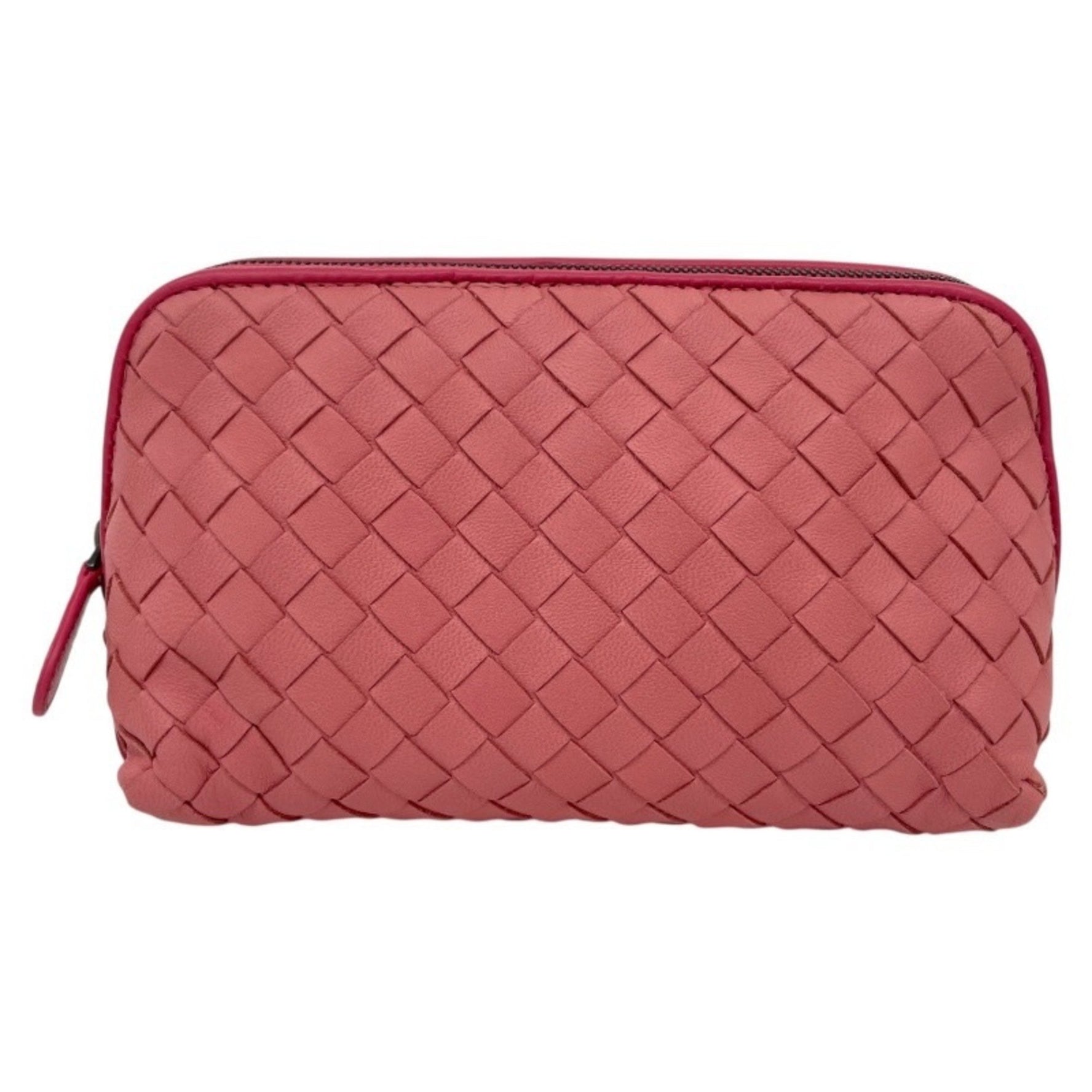BOTTEGA VENETA Intrecciato Leather Cosmetic Pouch, Mini