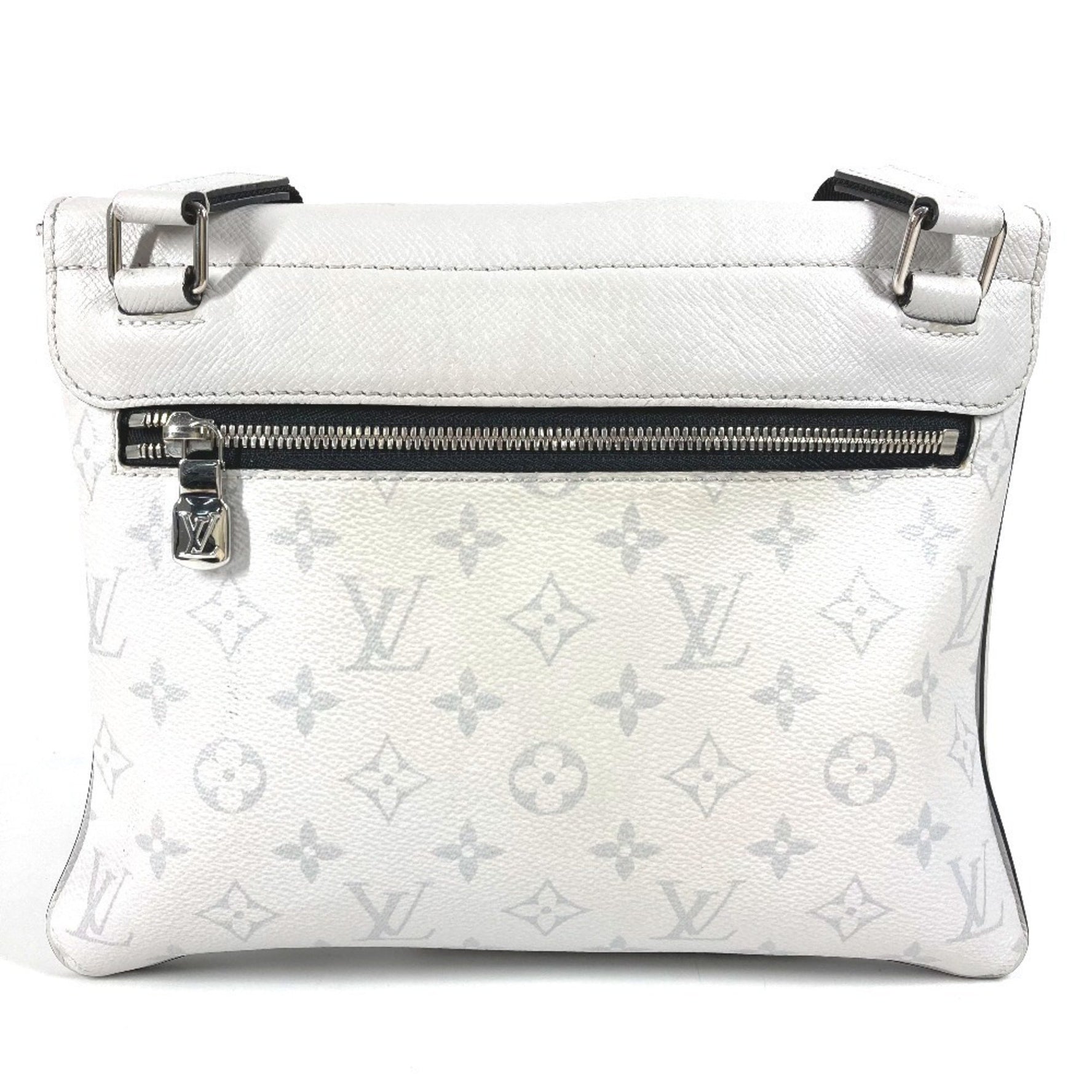 LOUIS VUITTON Taiga Rama Flap Messenger Bag, Crossbody Shoulder Leather/Monogram Canvas, Unisex