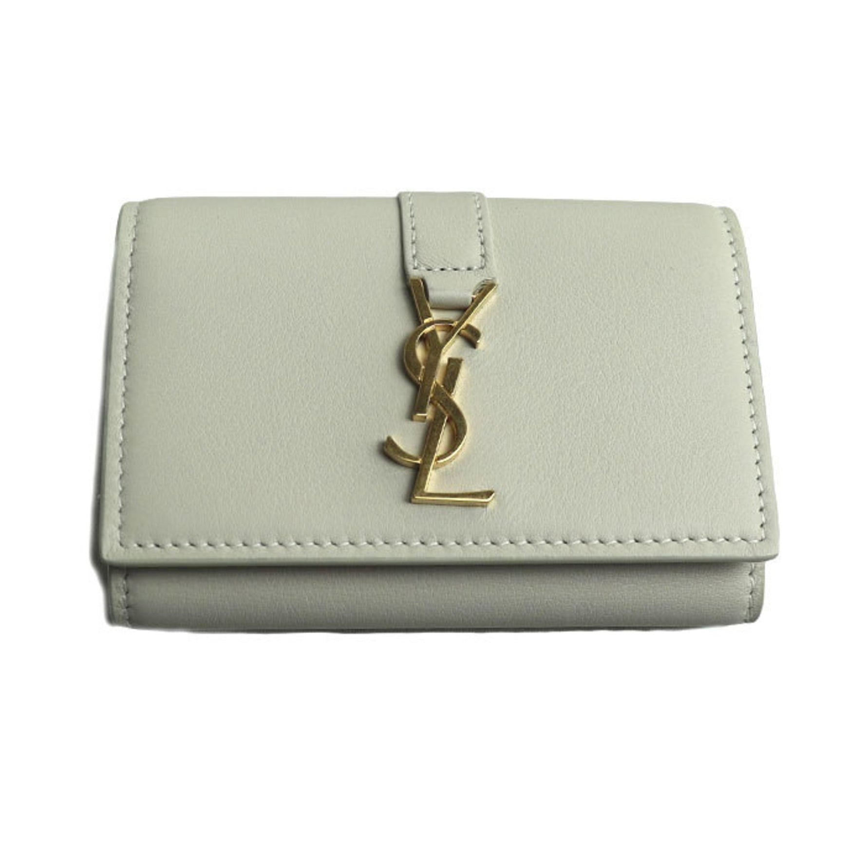 Yves Saint Laurent SAINT LAURENT PARIS Saint Laurent Paris Key Case YSL Line Ivory CFP613334 Women's