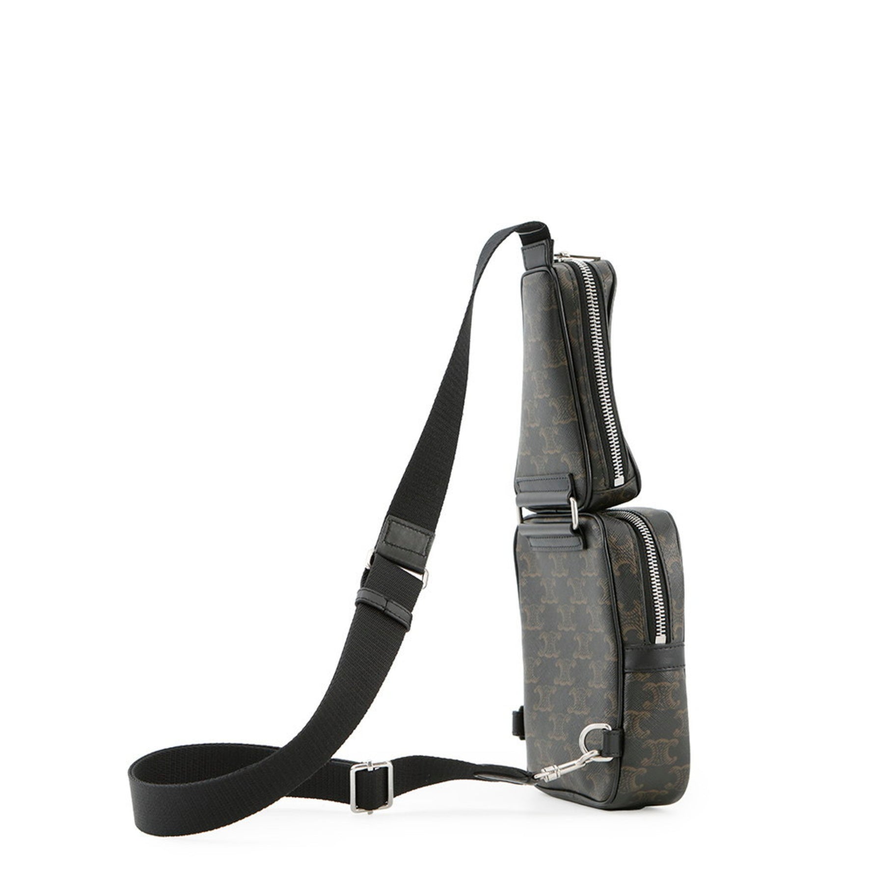 Celine Triomphe Multi-Pocket Leather Body Bag